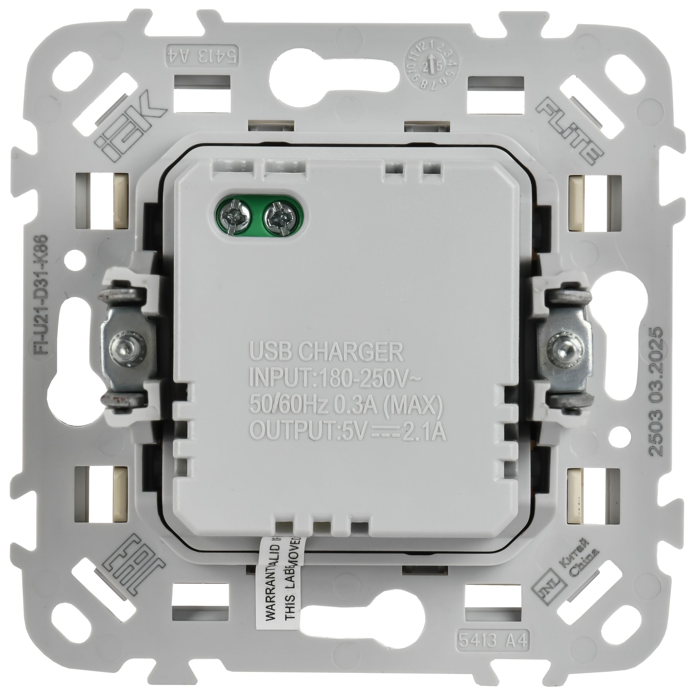 FLITE Розетка USB A+A 2,1А РЮ-2-ФлСл сливочный IEK — фото