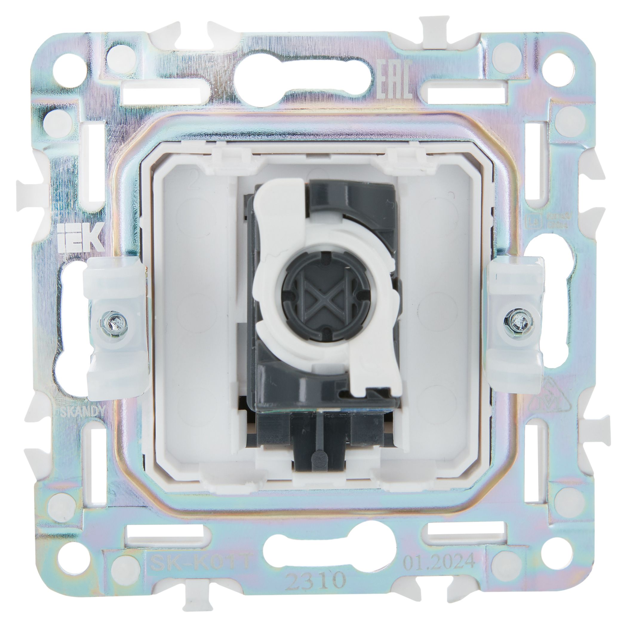 SKANDY Розетка компьютерная RJ45 кат.5E SK-K01T титан IEK — фото