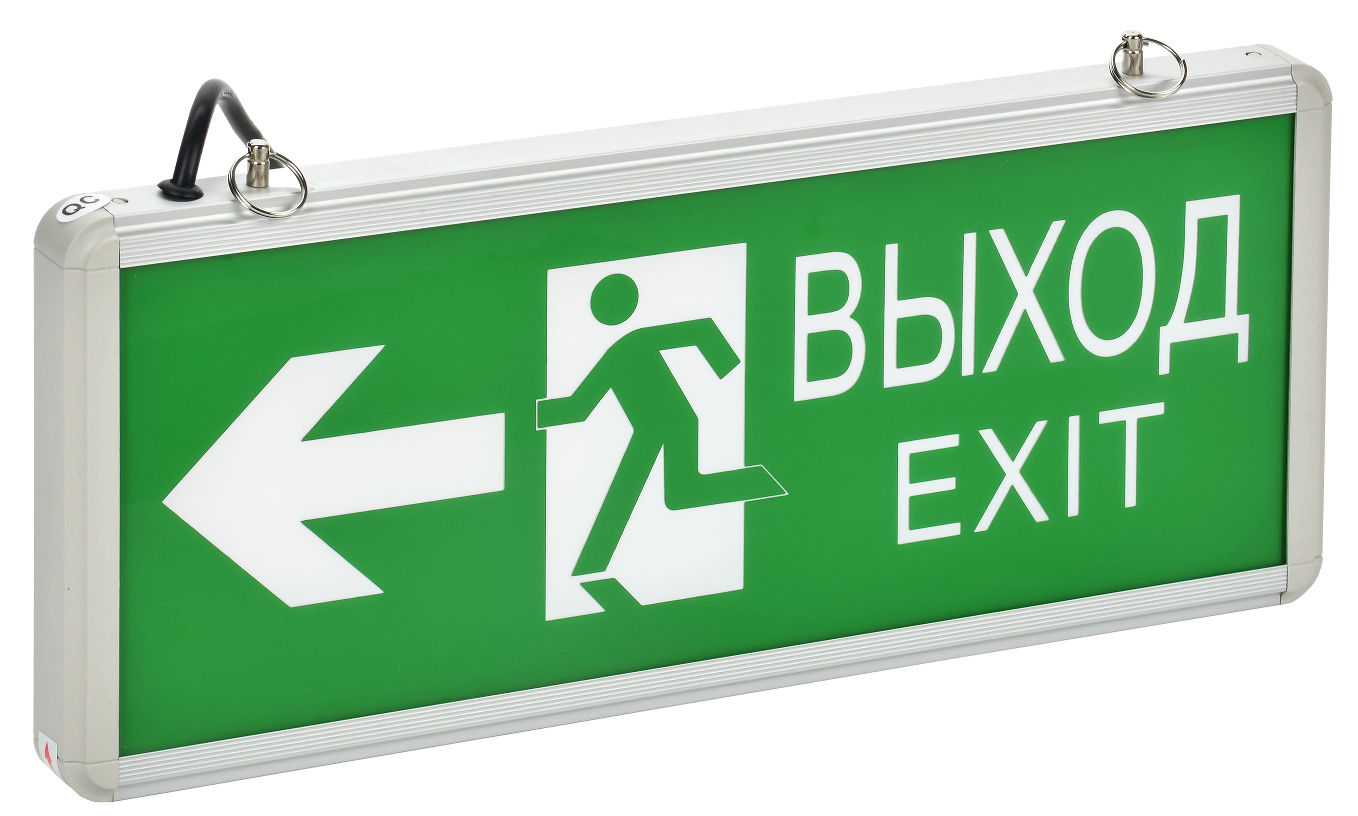 Светильник аварийный ССА1003 на светодиодах 3Вт 1,5ч двусторонний ВЫХОД-EXIT стрелка/фигура IEK — фото