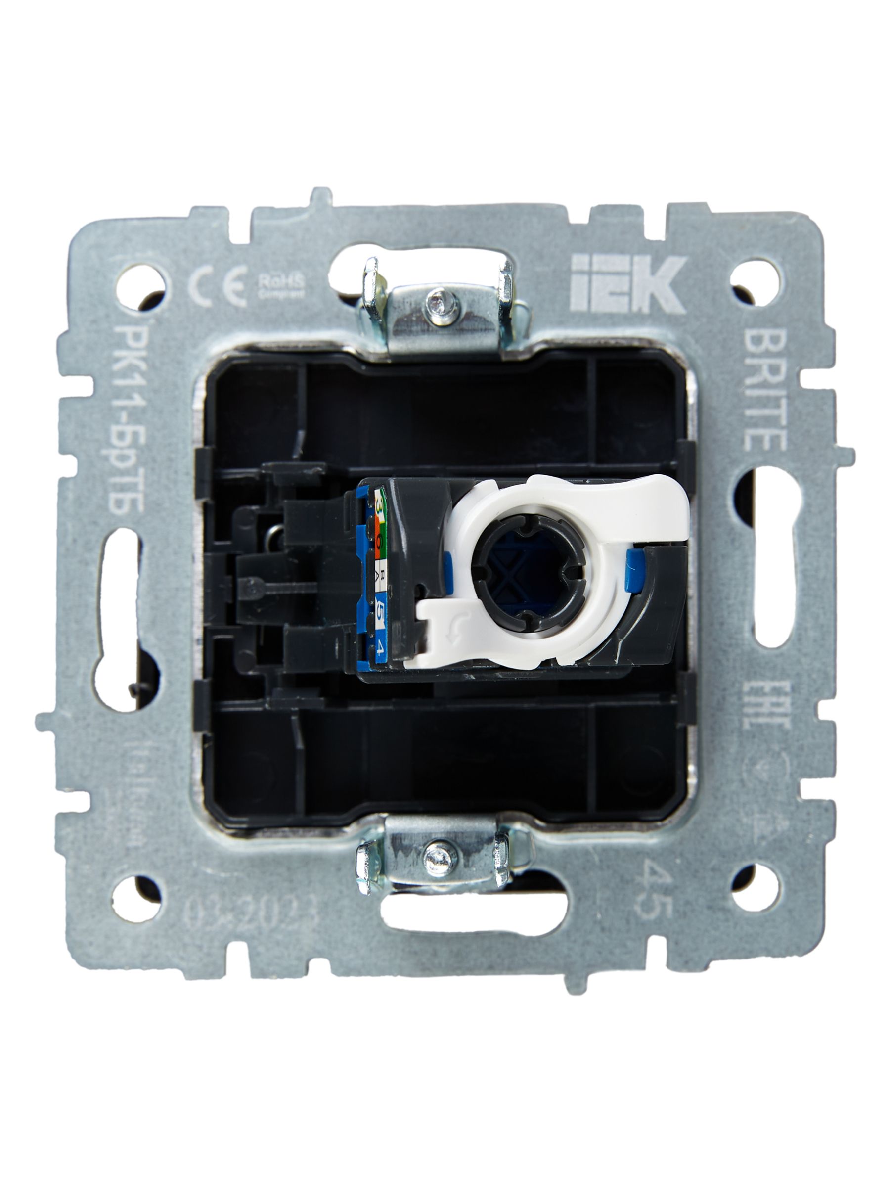 BRITE Розетка компьютерная RJ45 кат.6 РК11-БрТБ темная бронза IEK — фото