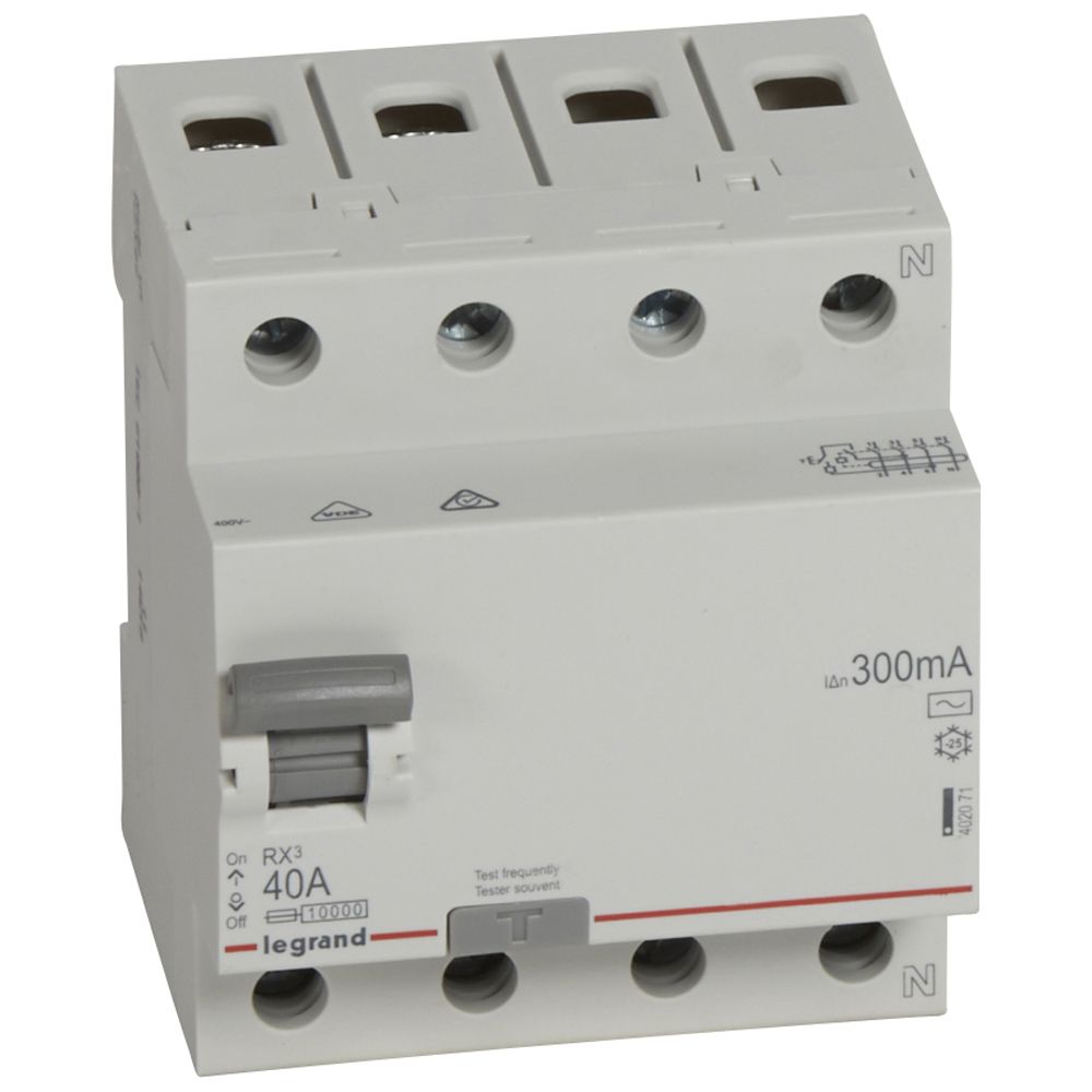 RX3 ВДТ 300мА 40А 4П AC LEGRAND
