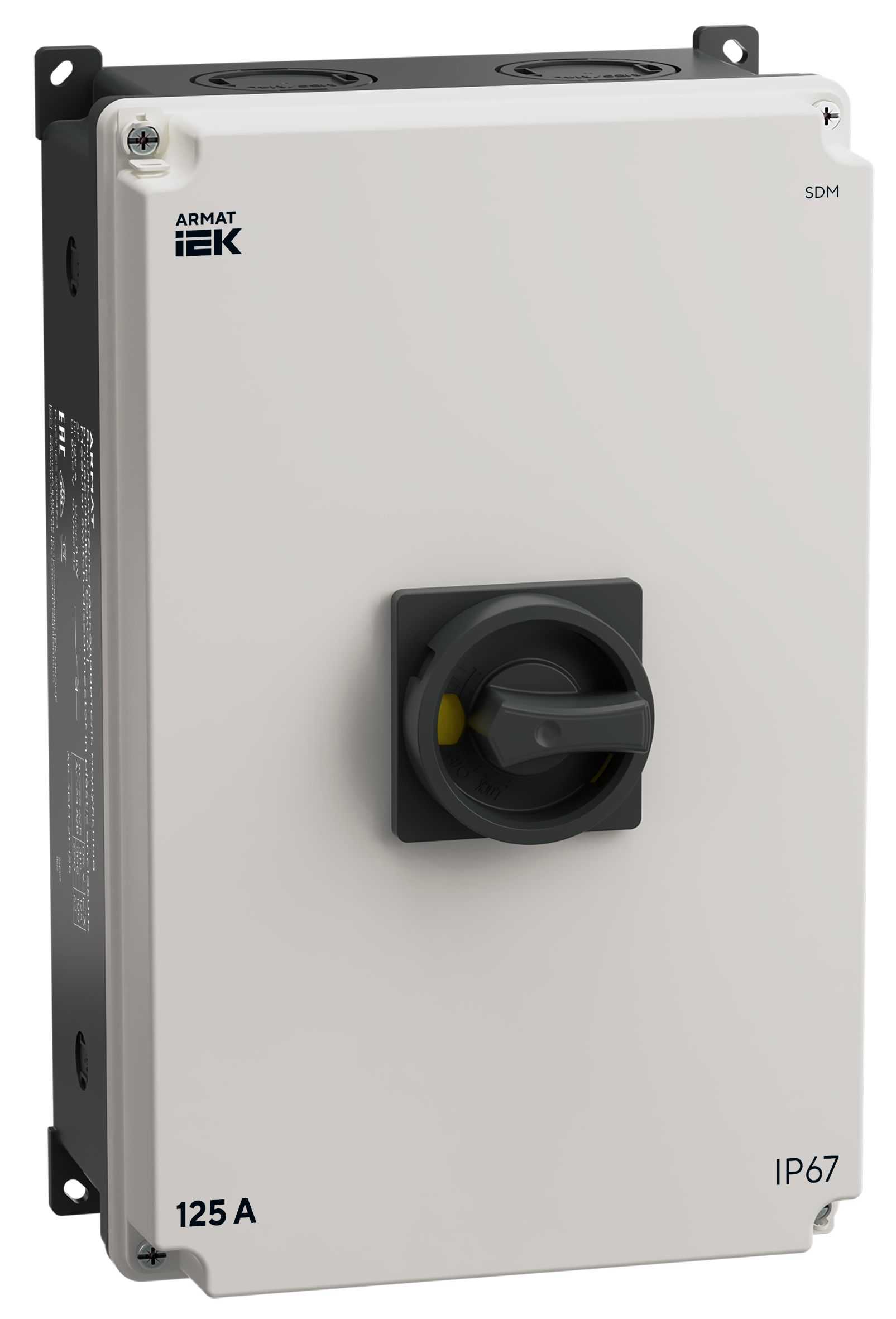 ARMAT Выключатель-разъединитель SDM 3P 125А в пластиковом боксе IP67 IEK