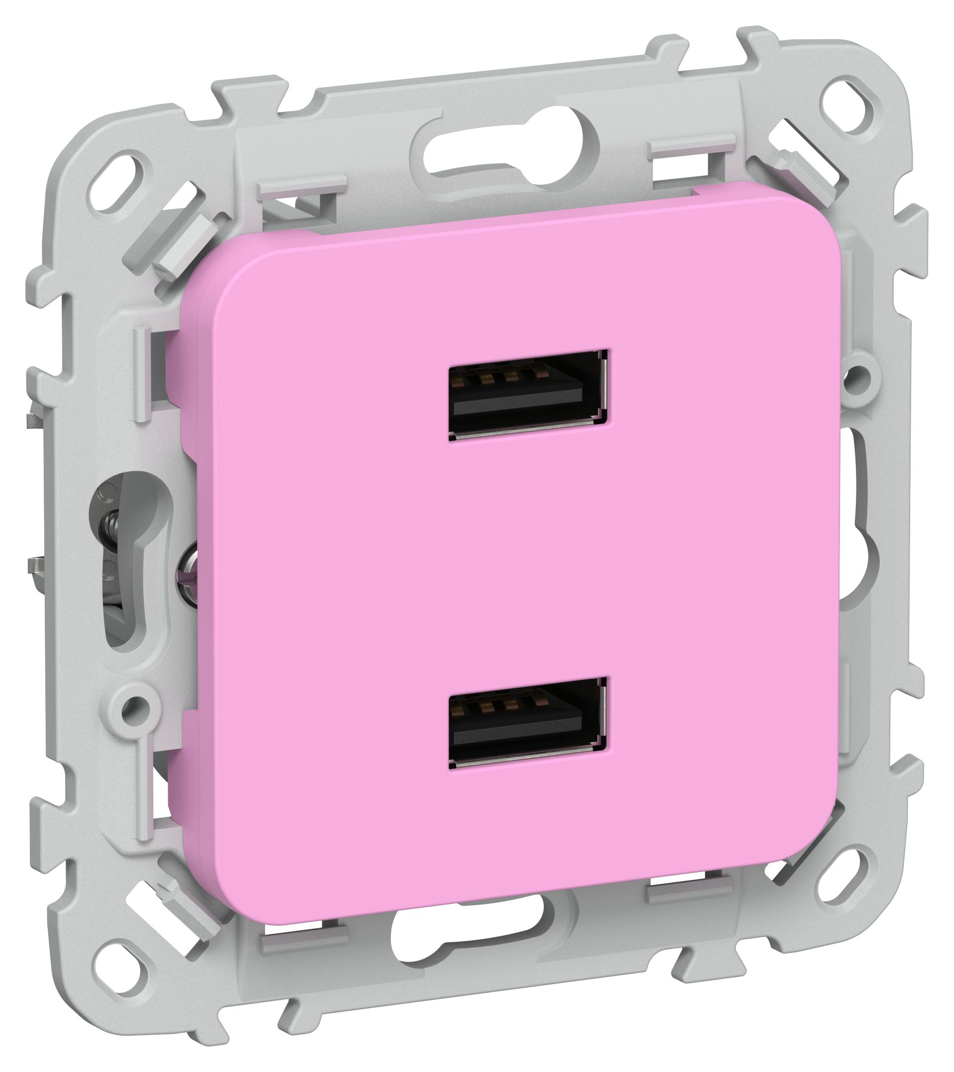 FLITE Розетка USB A+A 2,1А РЮ-2-ФлПр пурпурный IEK