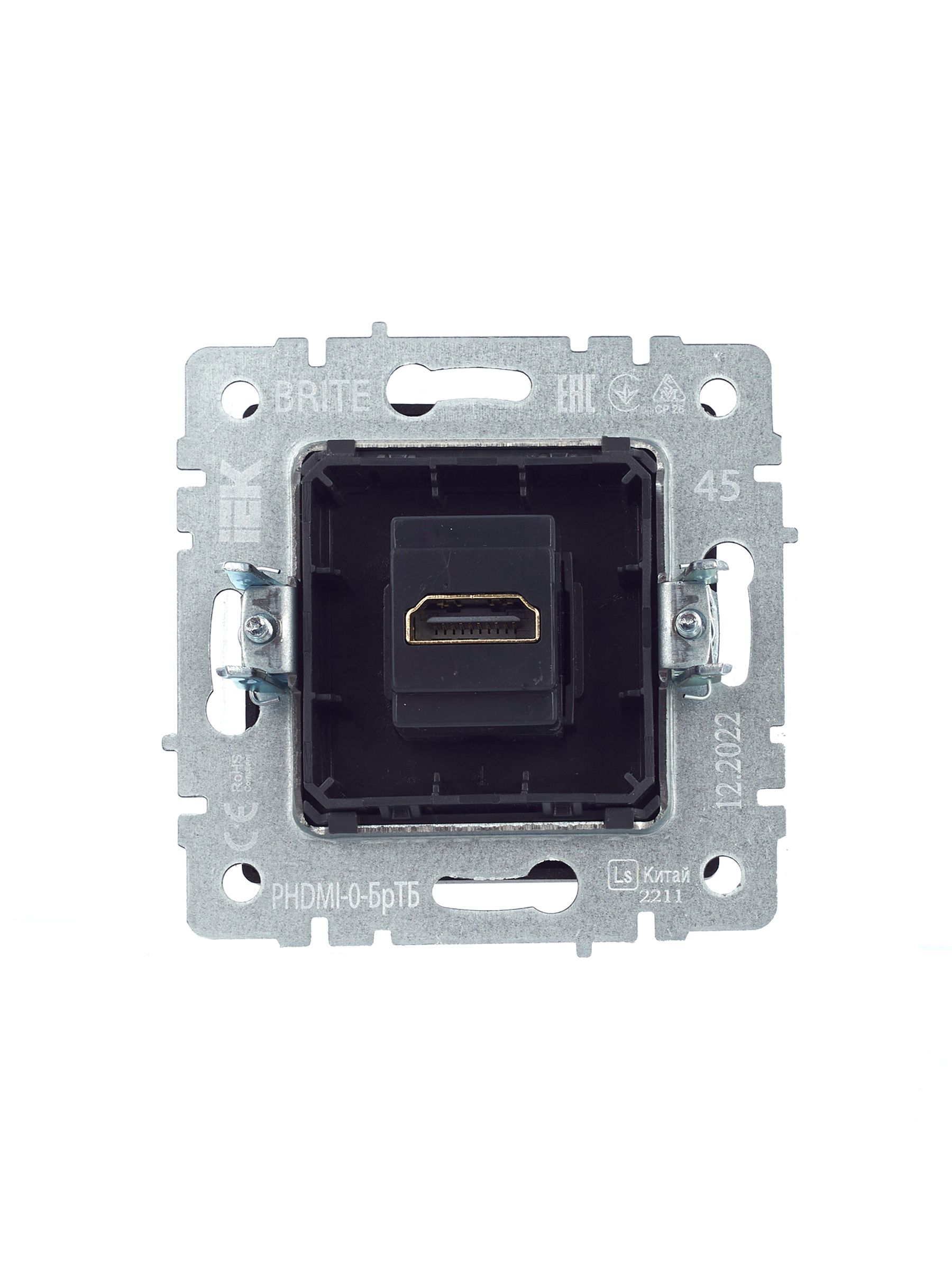 BRITE Розетка HDMI РHDMI-0-БрТБ темная бронза IEK — фото