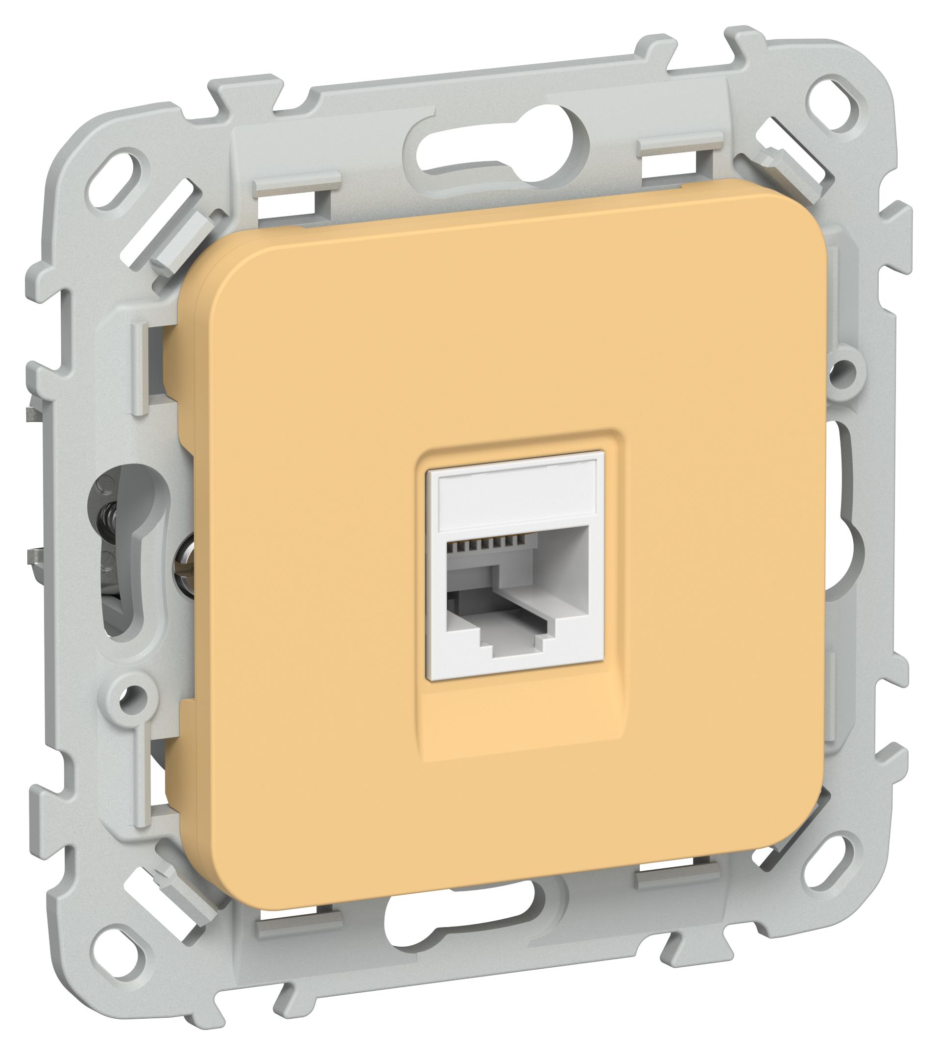 FLITE Розетка компьютерная RJ45 категория 5Е UTP РК5е-1-0-ФлЗ золотарник IEK