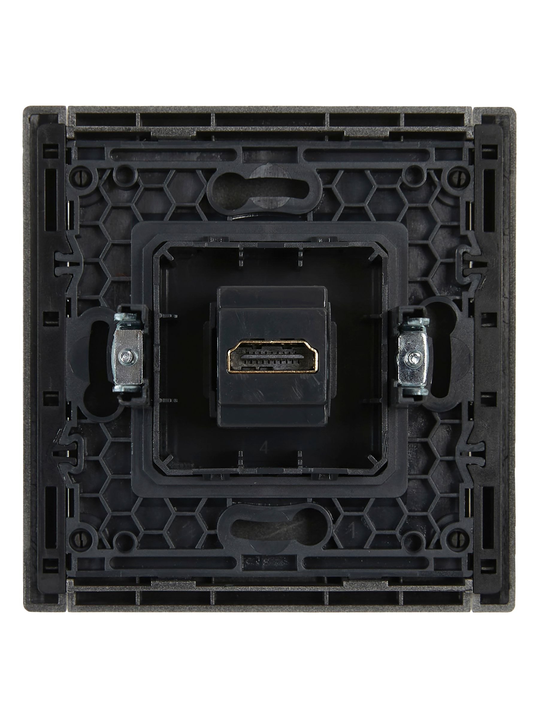 FORTE&PIANO Розетка HDMI FP540 сталь IEK — фото