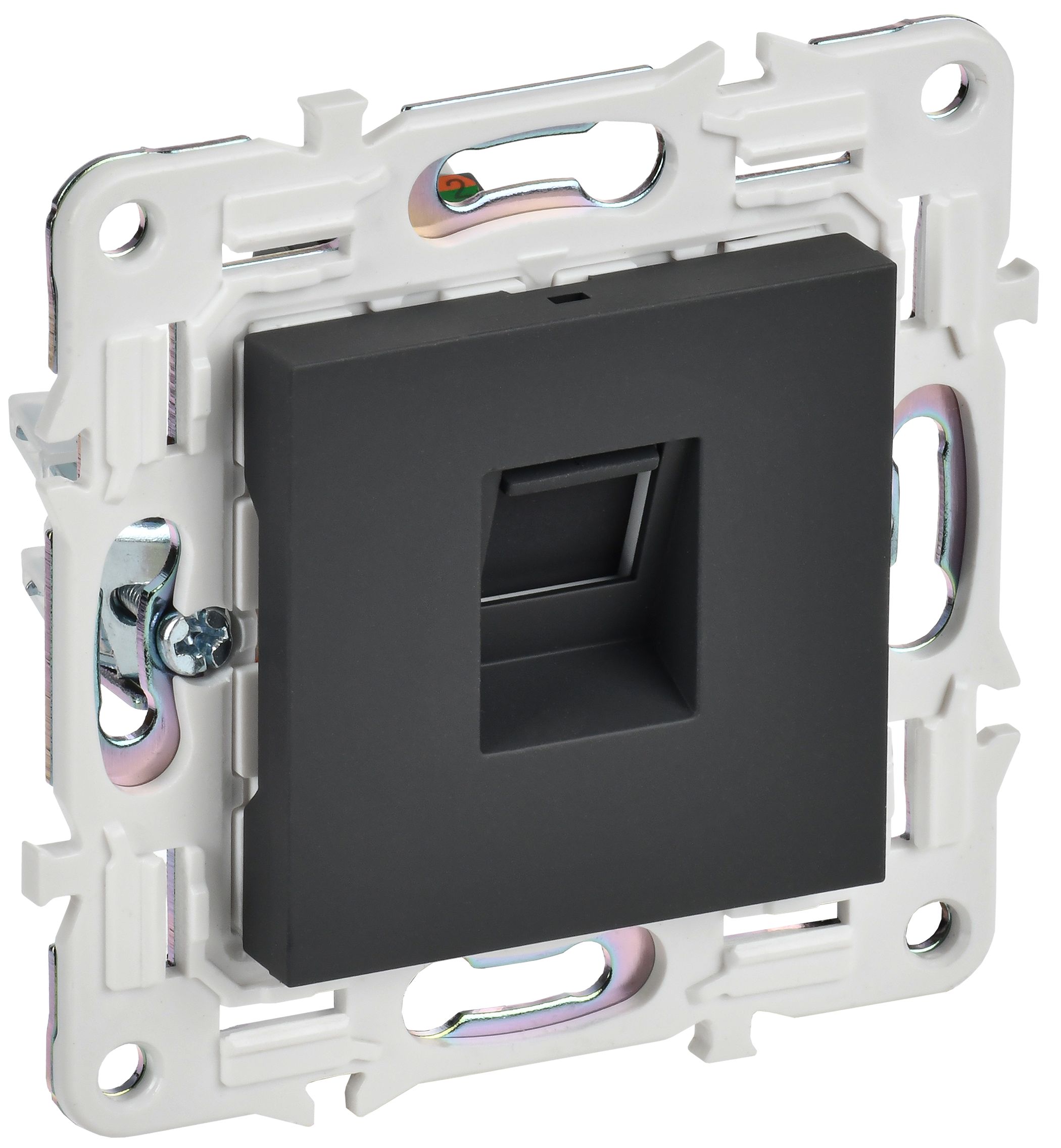 SKANDY Розетка компьютерная RJ45 кат.5E SK-K01G графит IEK — фото