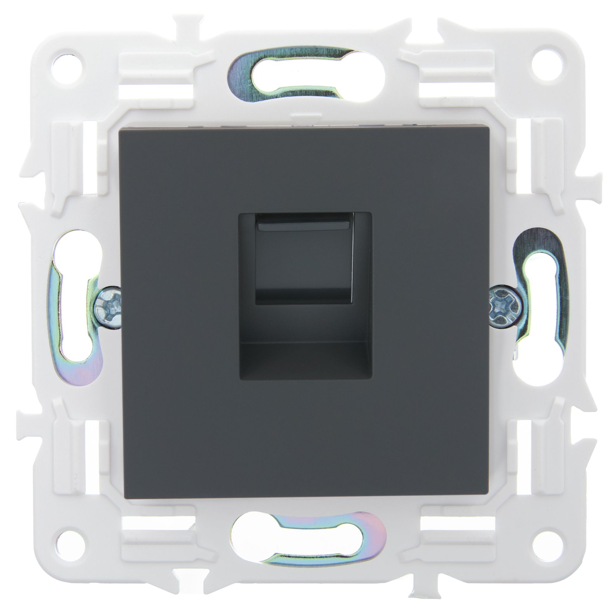 SKANDY Розетка компьютерная RJ45 кат.5E SK-K01G графит IEK — фото