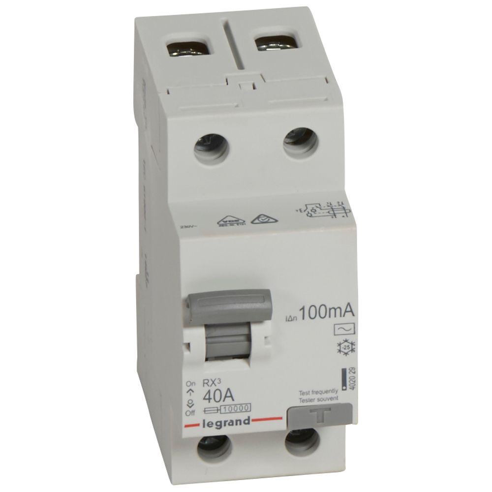 RX3 ВДТ 100мА 40А 2П AC LEGRAND