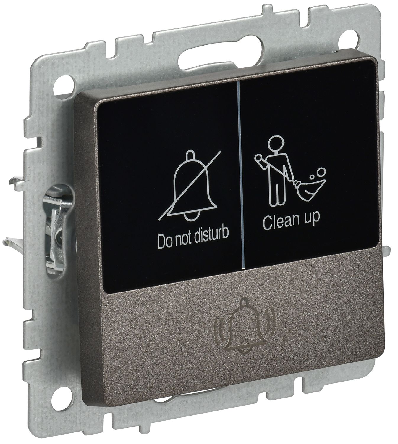 BRITE Кнопка звонка с индикацией для отелей 10А ВС10-1-9-БрТБ темная бронза IEK — фото