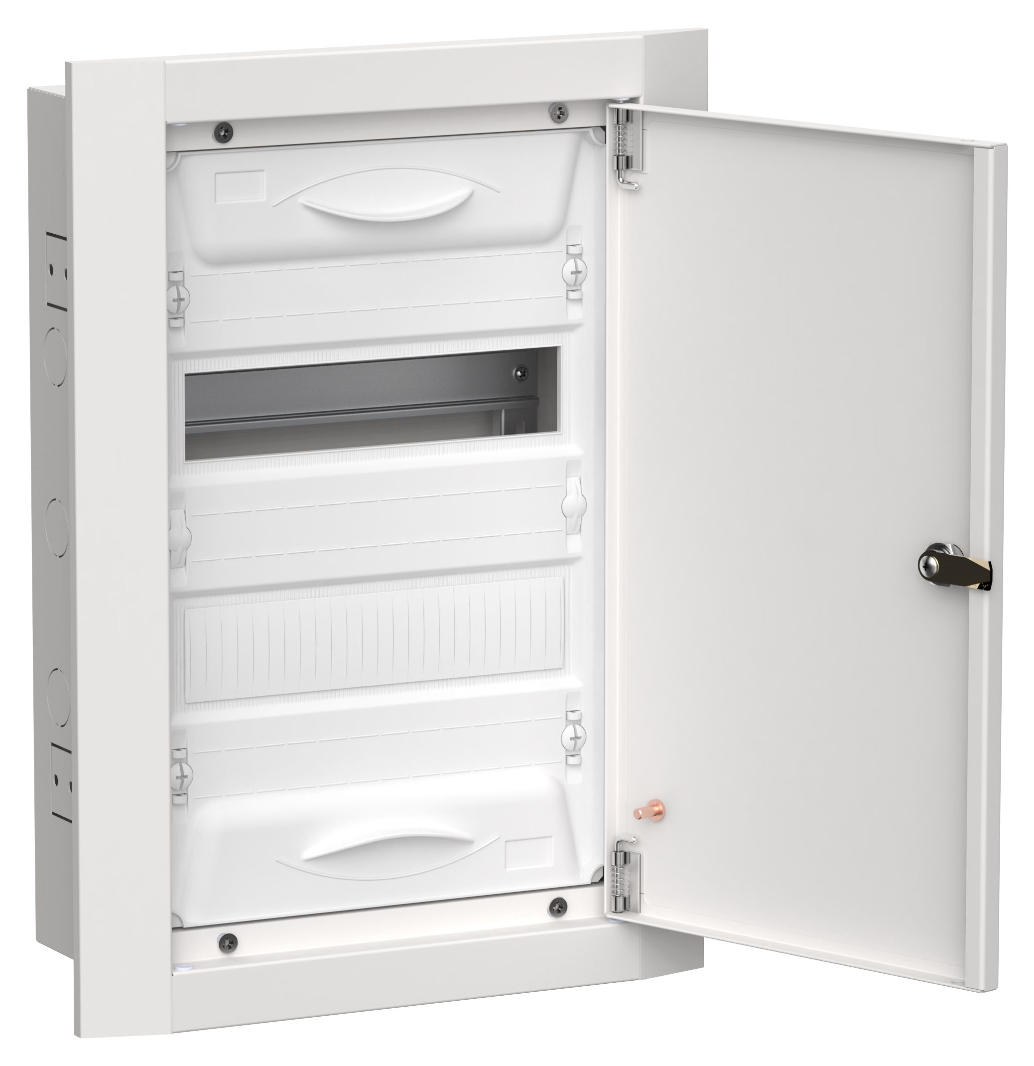 TITAN 5 Корпус металлический ЩРв-24 (1х24) 505х365х130мм IP31 белый (одна дверь) IEK