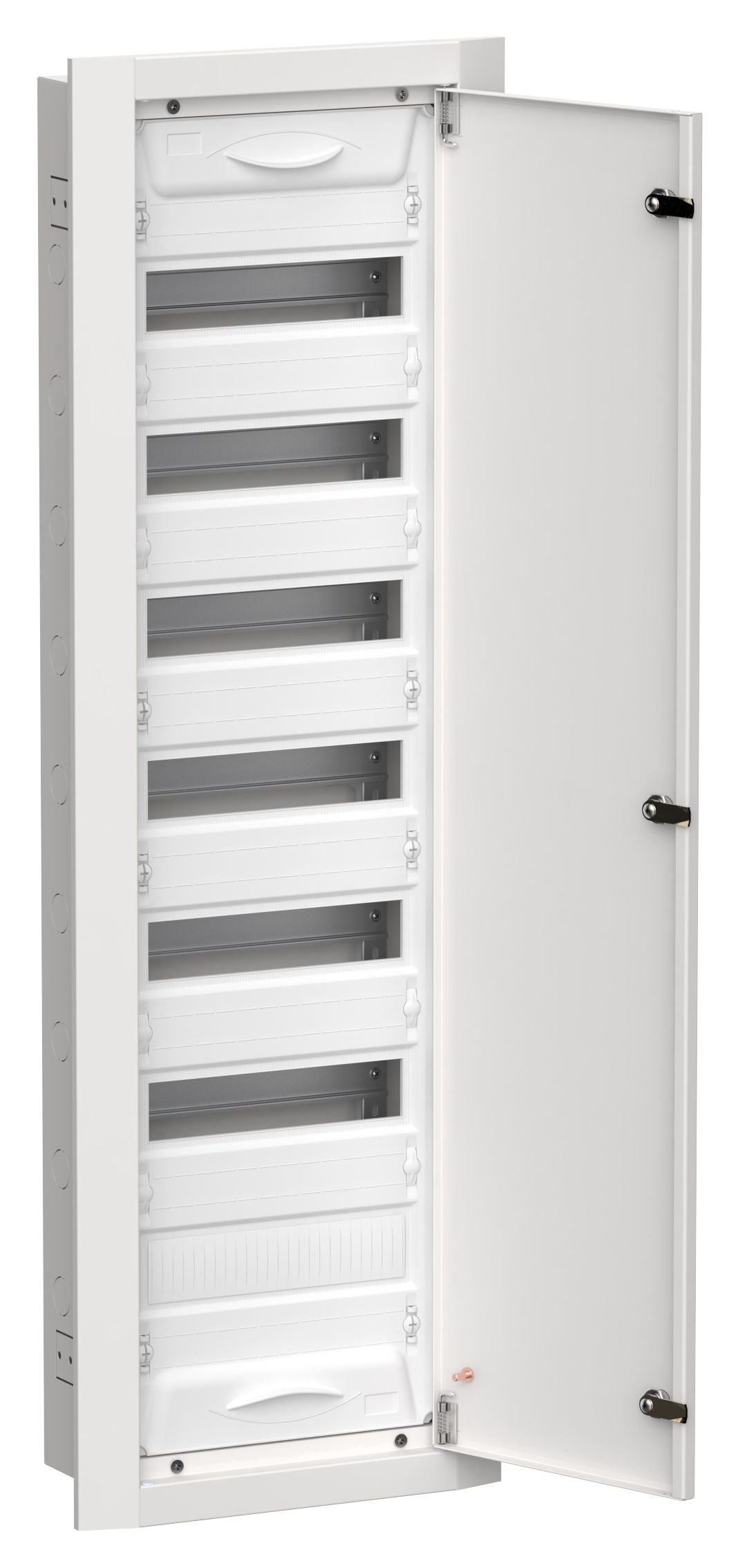 TITAN 5 Корпус металлический ЩРв-84 (1х84) 1130х365х130мм IP31 белый (одна дверь) IEK