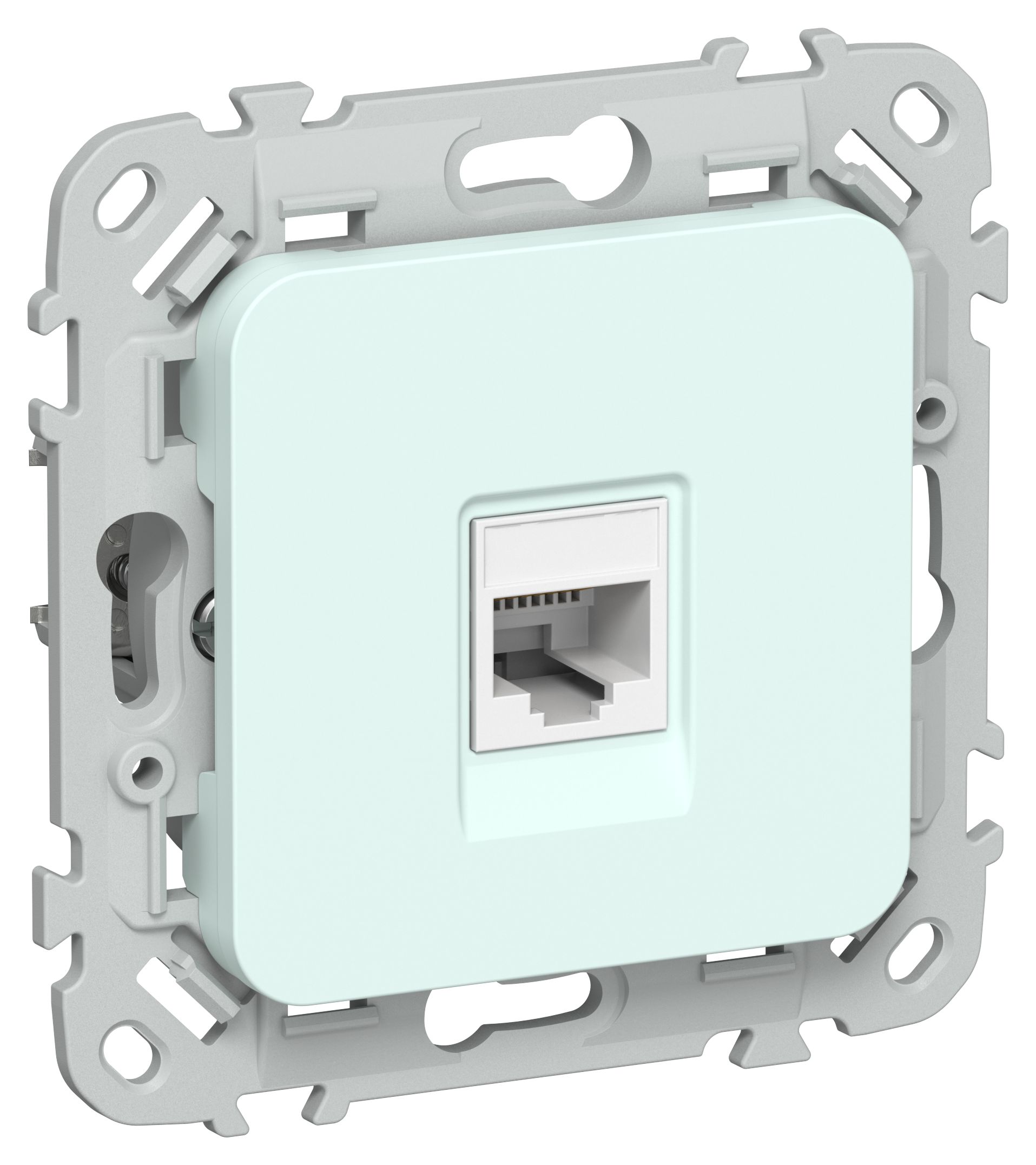 FLITE Розетка компьютерная RJ45 категория 5Е UTP РК5е-1-0-ФлХЛ холодный лед IEK
