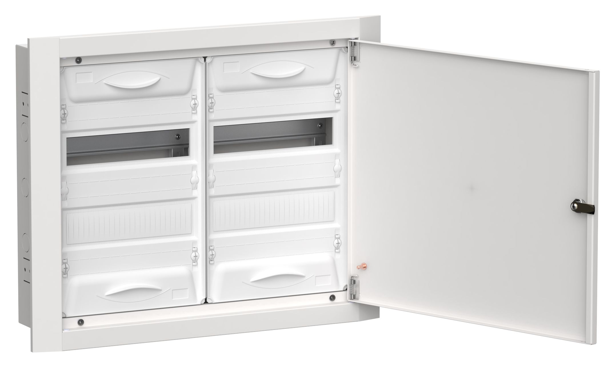 TITAN 5 Корпус металлический ЩРв-48 (2х24) 505х625х130мм IP31 белый (одна дверь) IEK