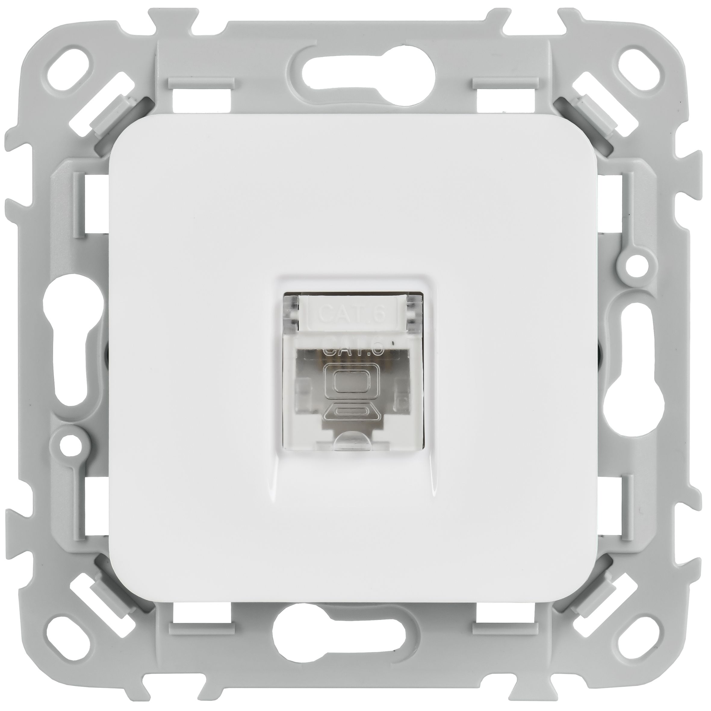 FLITE Розетка компьютерная RJ45 категория 6 UTP РК6-1-0-ФлБ белый IEK — фото