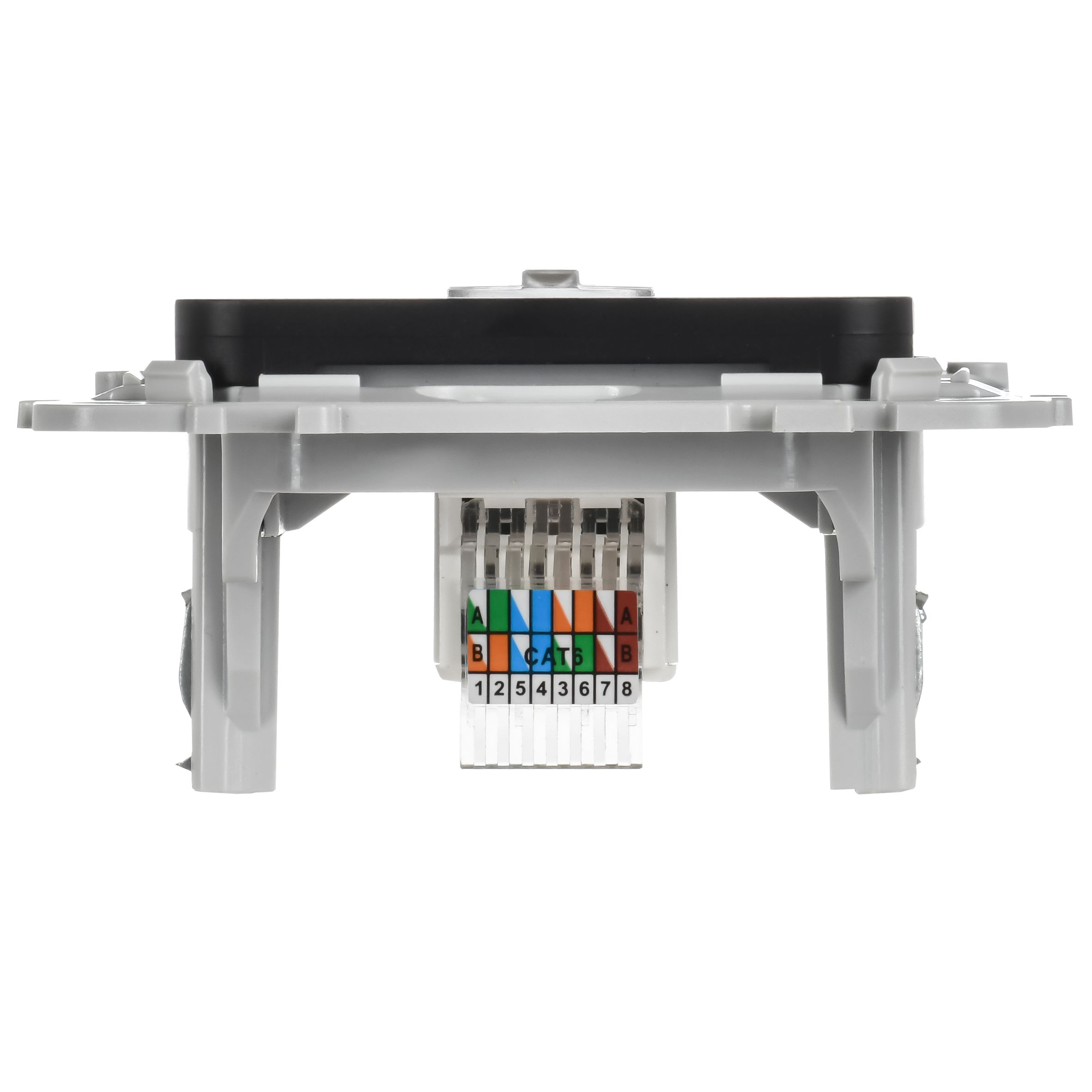 FLITE Розетка компьютерная RJ45 категория 6 UTP РК6-1-0-ФлЧ черный IEK — фото