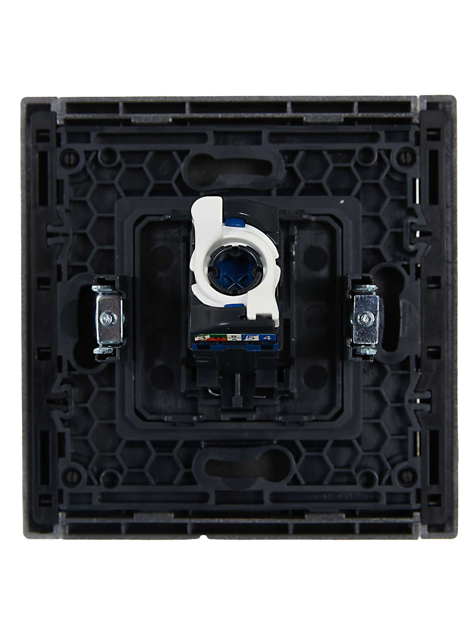 FORTE&PIANO Розетка компьютерная RJ45 кат.6 FP531 сталь IEK — фото