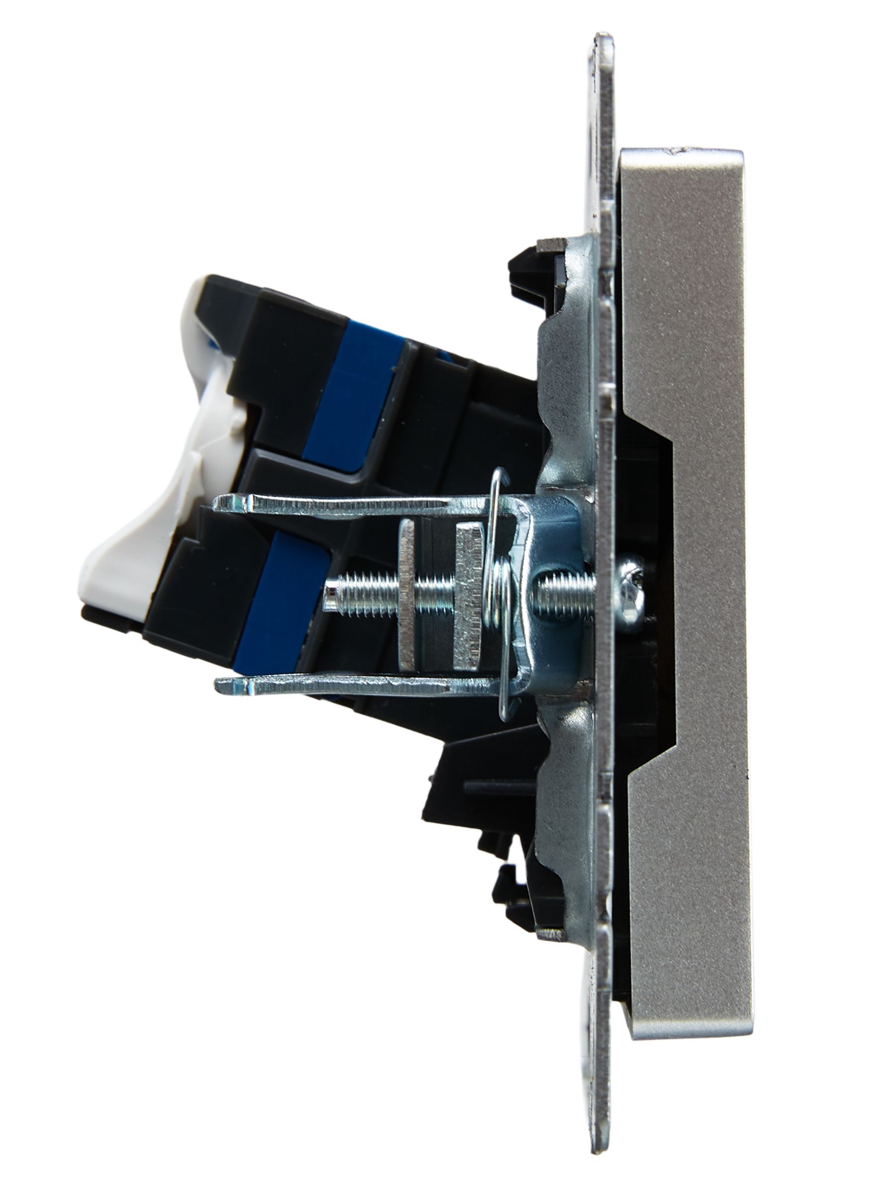BRITE Розетка компьютерная RJ45 кат.6 РК11-БрА алюминий IEK — фото