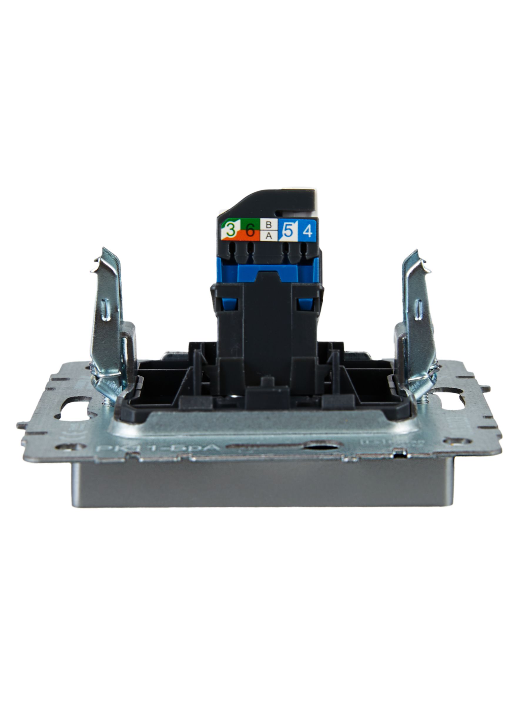 BRITE Розетка компьютерная RJ45 кат.6 РК11-БрА алюминий IEK — фото