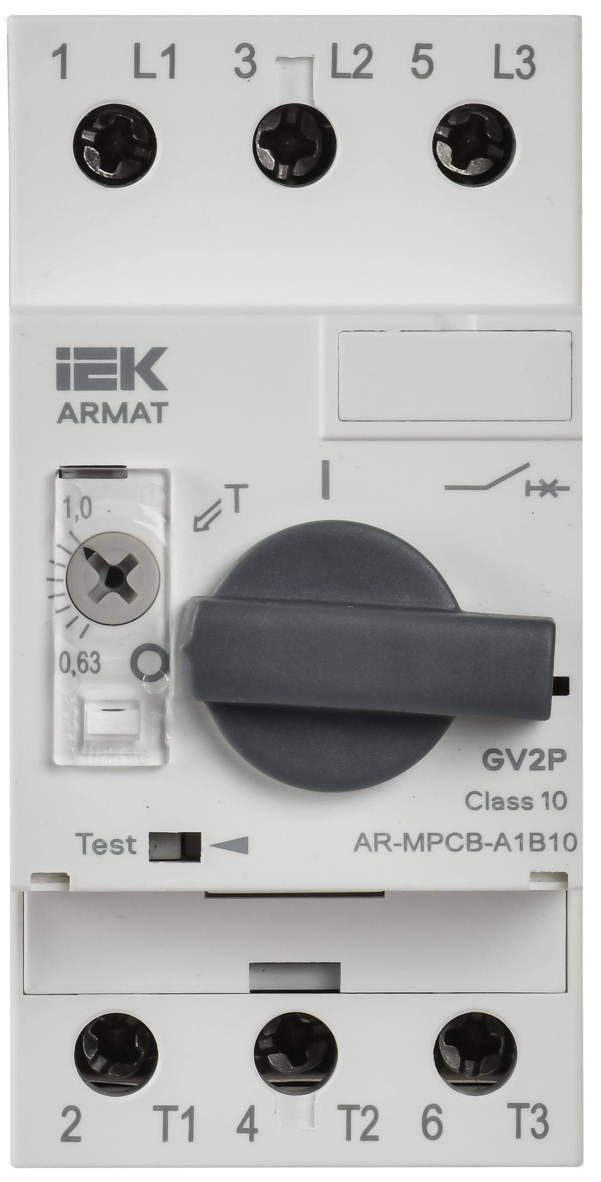 ARMAT Автоматический выключатель защиты двигателя A1 GV2P 0,63-1А IEK — фото