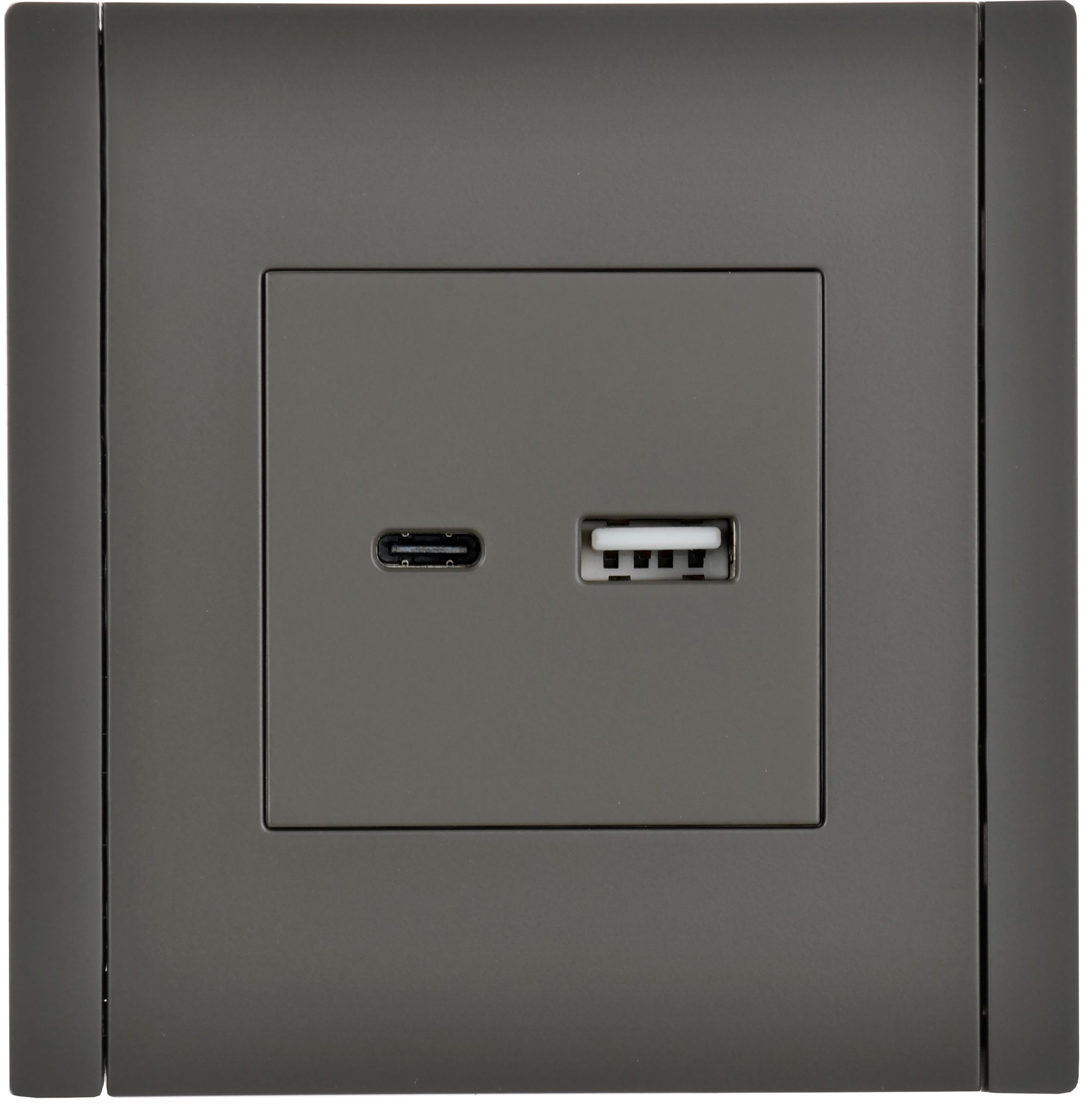 FORTE&PIANO Розетка USB A+C 18Вт FP351 серый IEK — фото