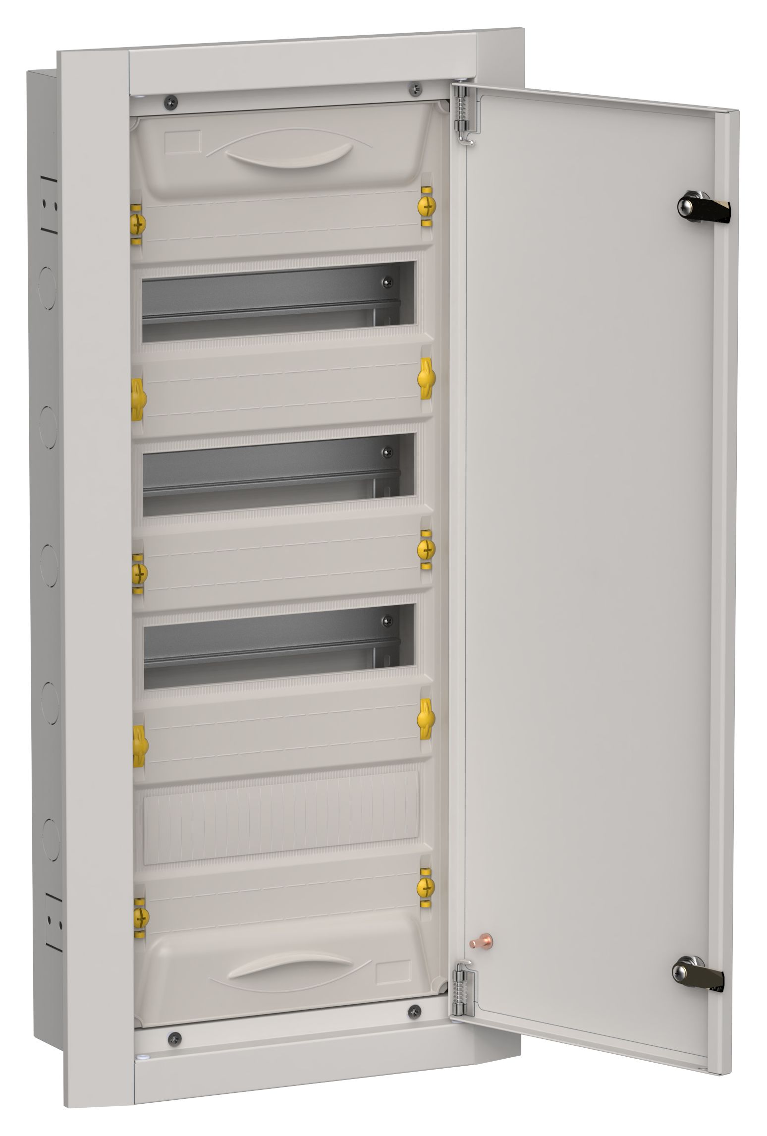 TITAN 5 Корпус металлический ЩРв-48 (1х48) 755х365х130мм IP31 серый (одна дверь) IEK