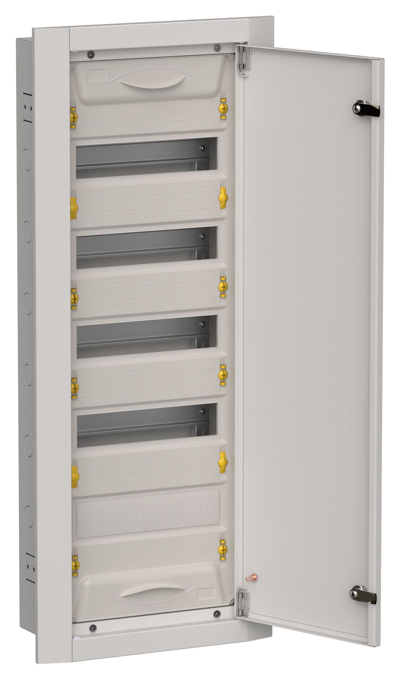 TITAN 5 Корпус металлический ЩРв-60 (1х60) 880х365х130мм IP31 серый (одна дверь) IEK