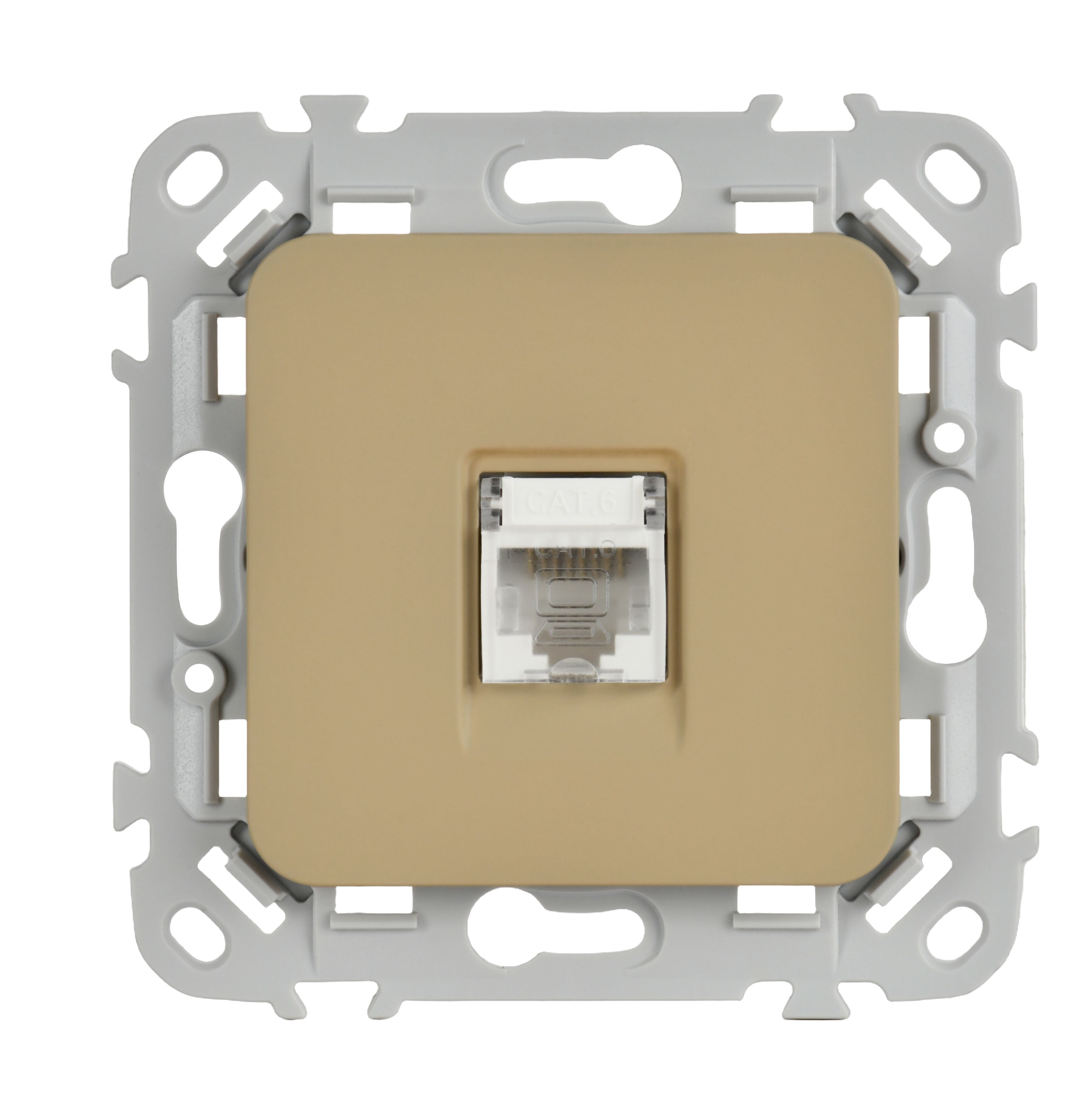 FLITE Розетка компьютерная RJ45 категория 6 UTP РК6-1-0-ФлХ хаки IEK — фото