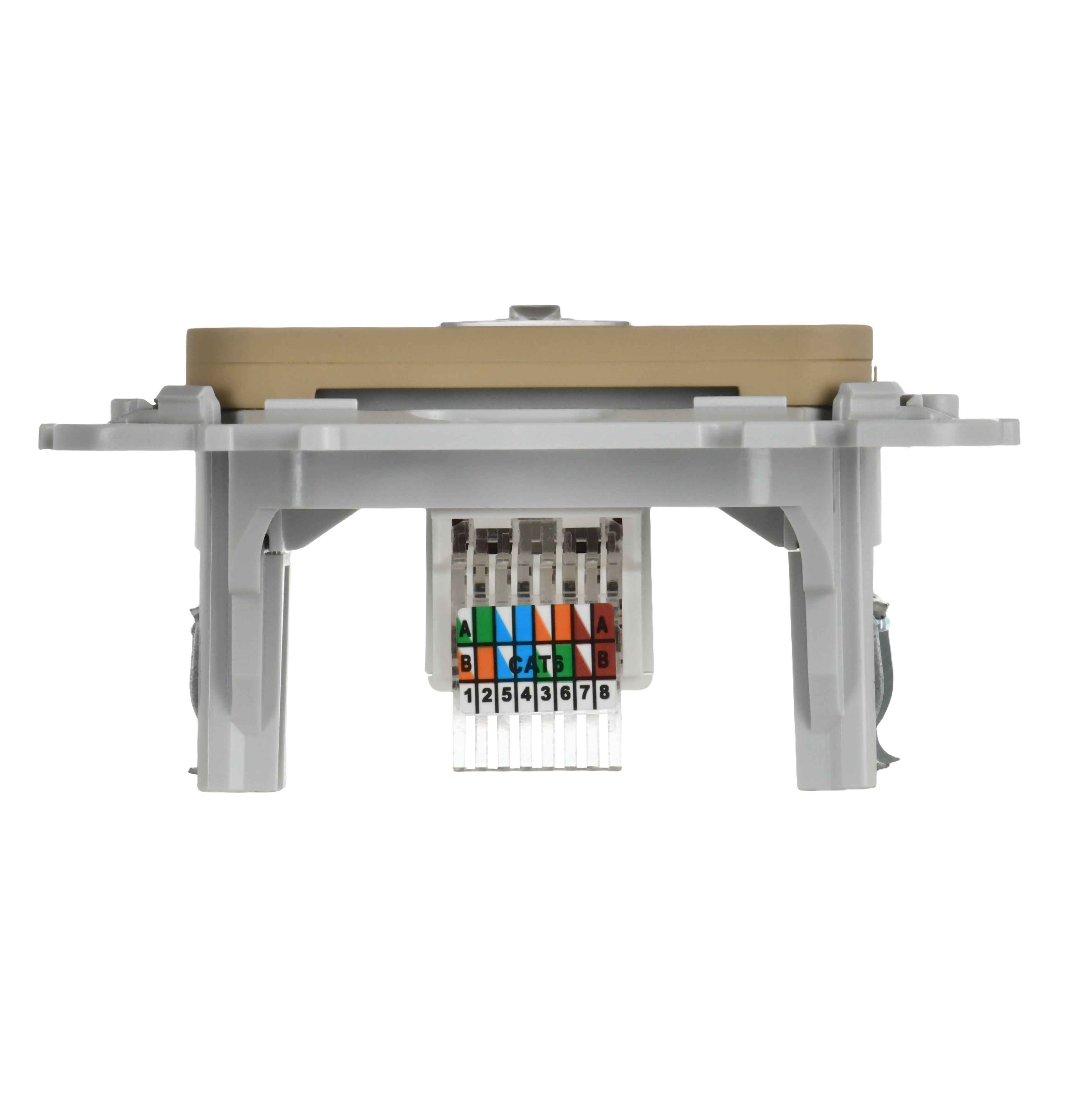FLITE Розетка компьютерная RJ45 категория 6 UTP РК6-1-0-ФлХ хаки IEK — фото