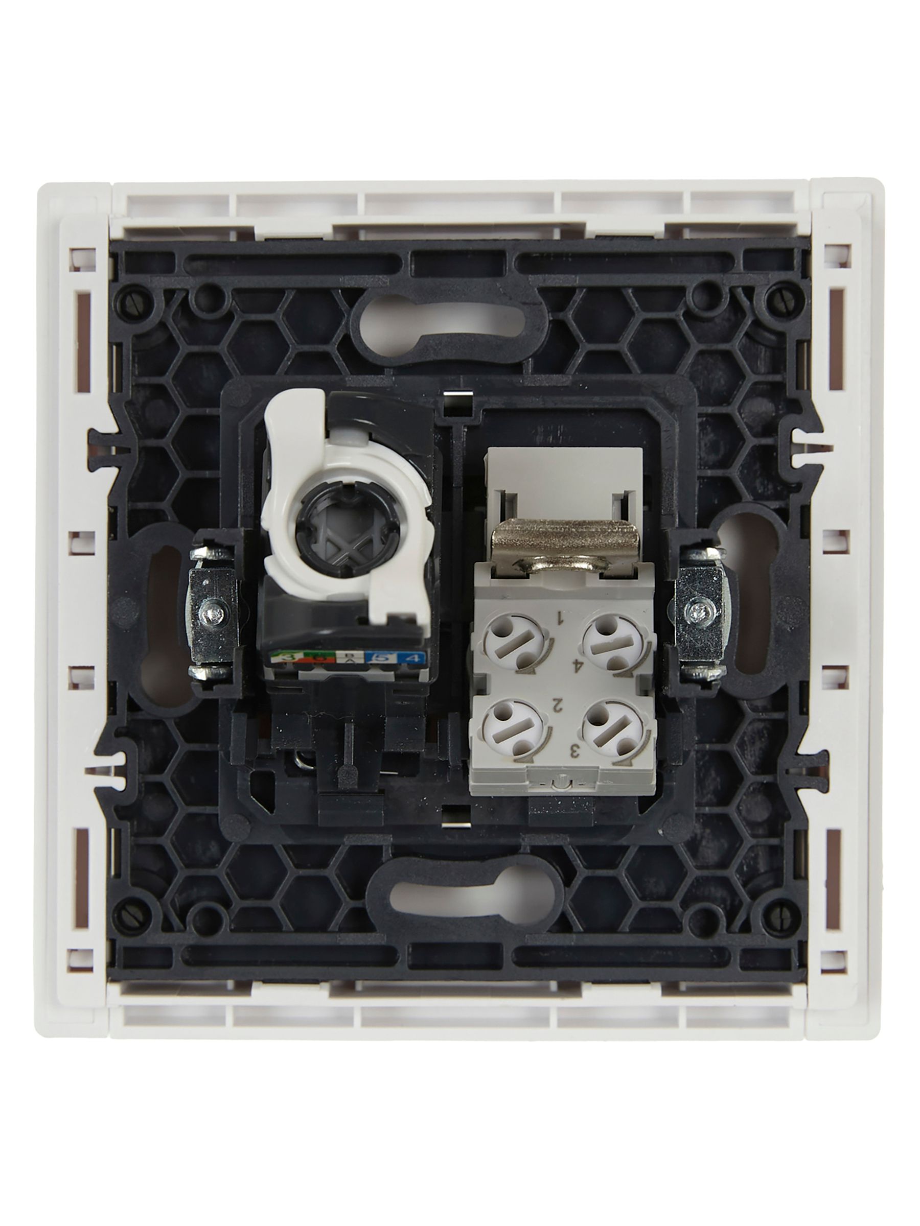 FORTE&PIANO Розетка двойная RJ11+RJ45 кат.5E FP235 белый IEK — фото