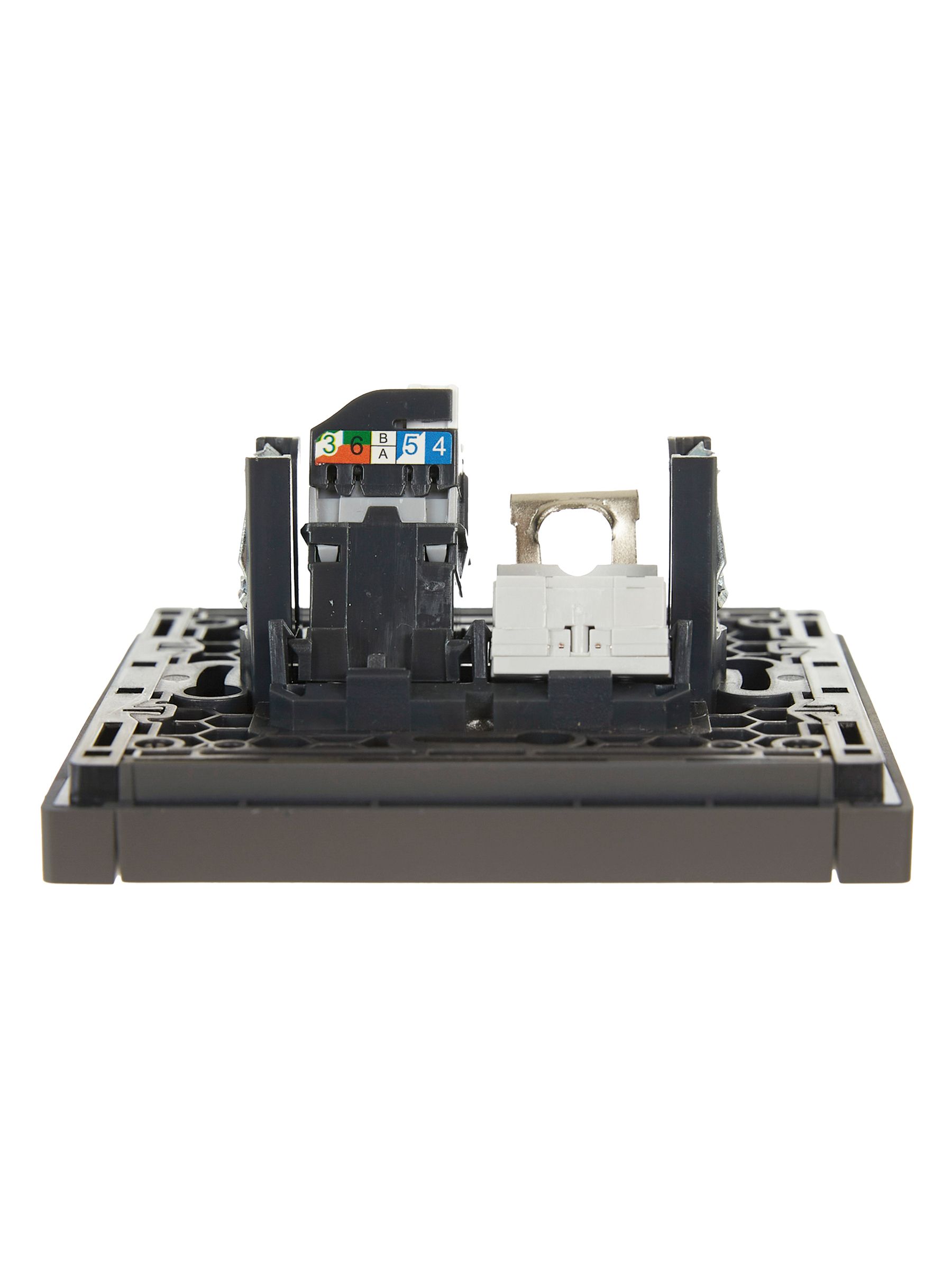 FORTE&PIANO Розетка двойная RJ11+RJ45 кат.5E FP335 серый IEK — фото