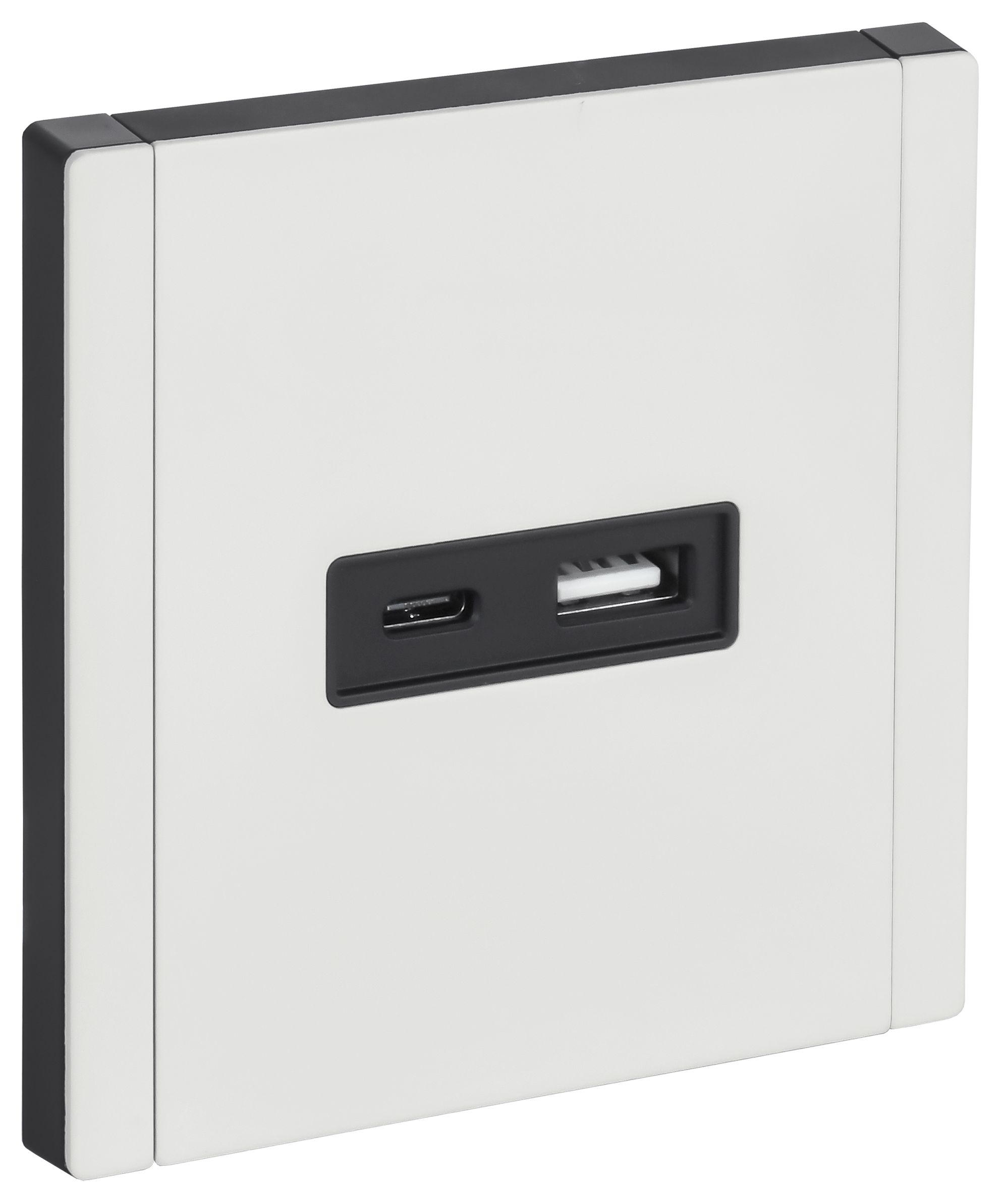 FORTE&PIANO Розетка USB A+C 3,1А FP250M металл белый IEK — фото