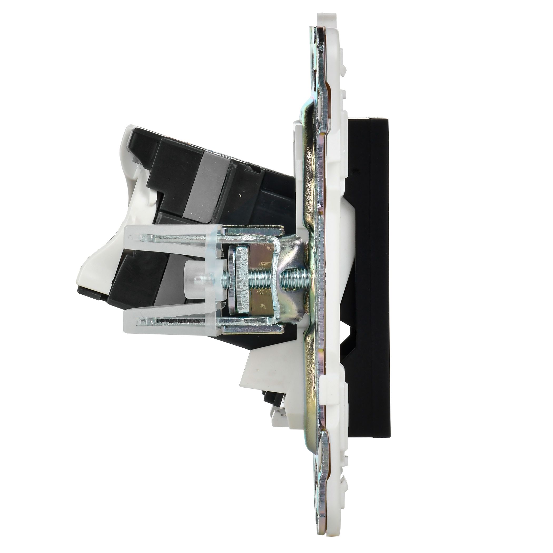 SKANDY Розетка компьютерная двойная RJ45 кат.5E SK-K03Bl черный IEK — фото