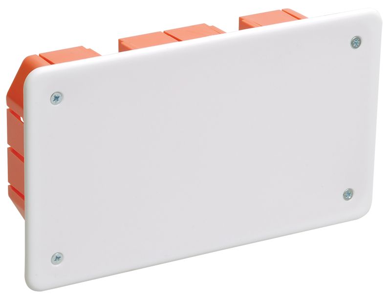 Коробка распаячная КМ41006 для твердых стен безгалогенная (HF) 172х96х45мм с саморезами с крышкой IEK