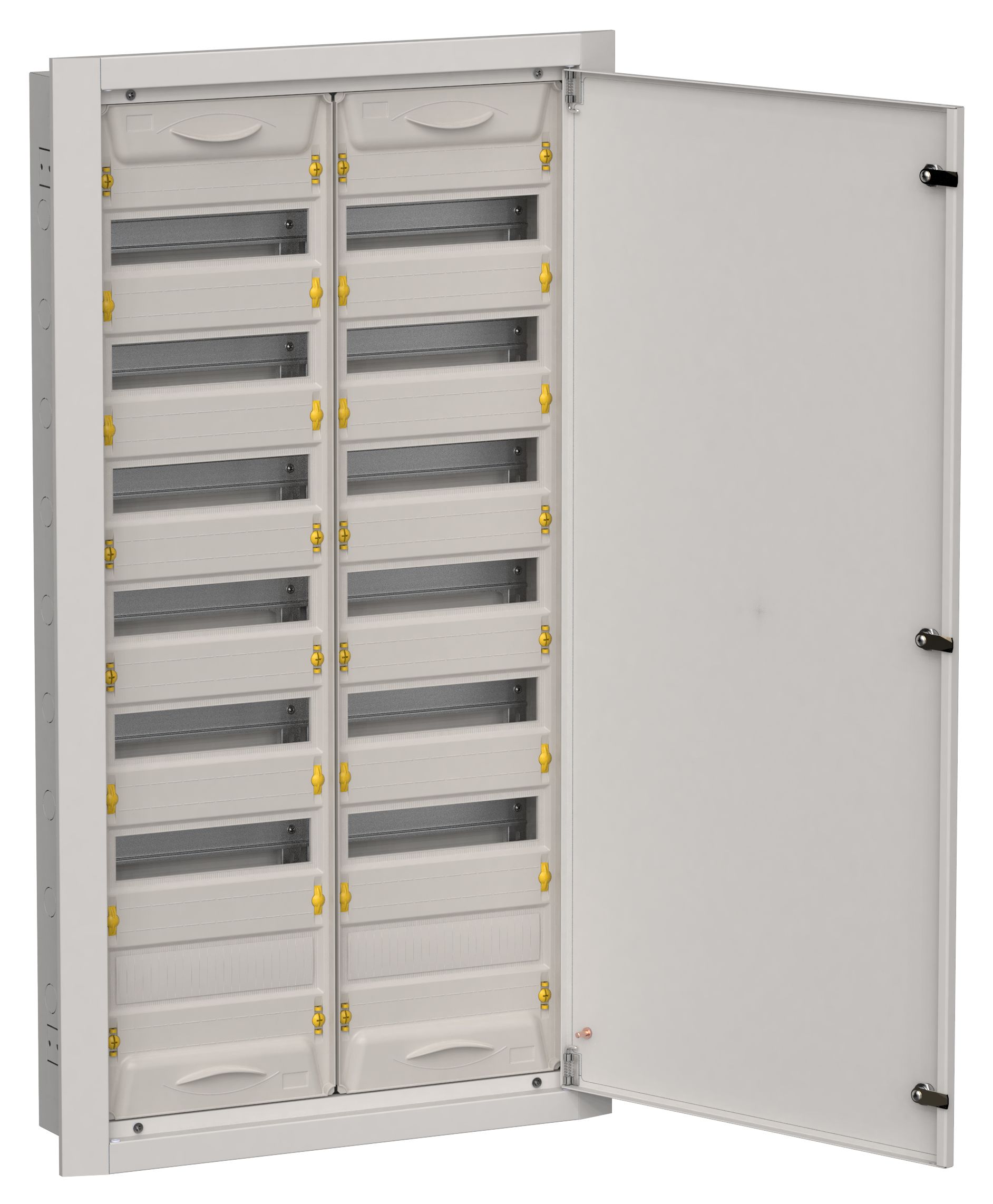 TITAN 5 Корпус металлический ЩРв-168 (2х84) 1130х625х130мм IP31 серый (одна дверь) IEK