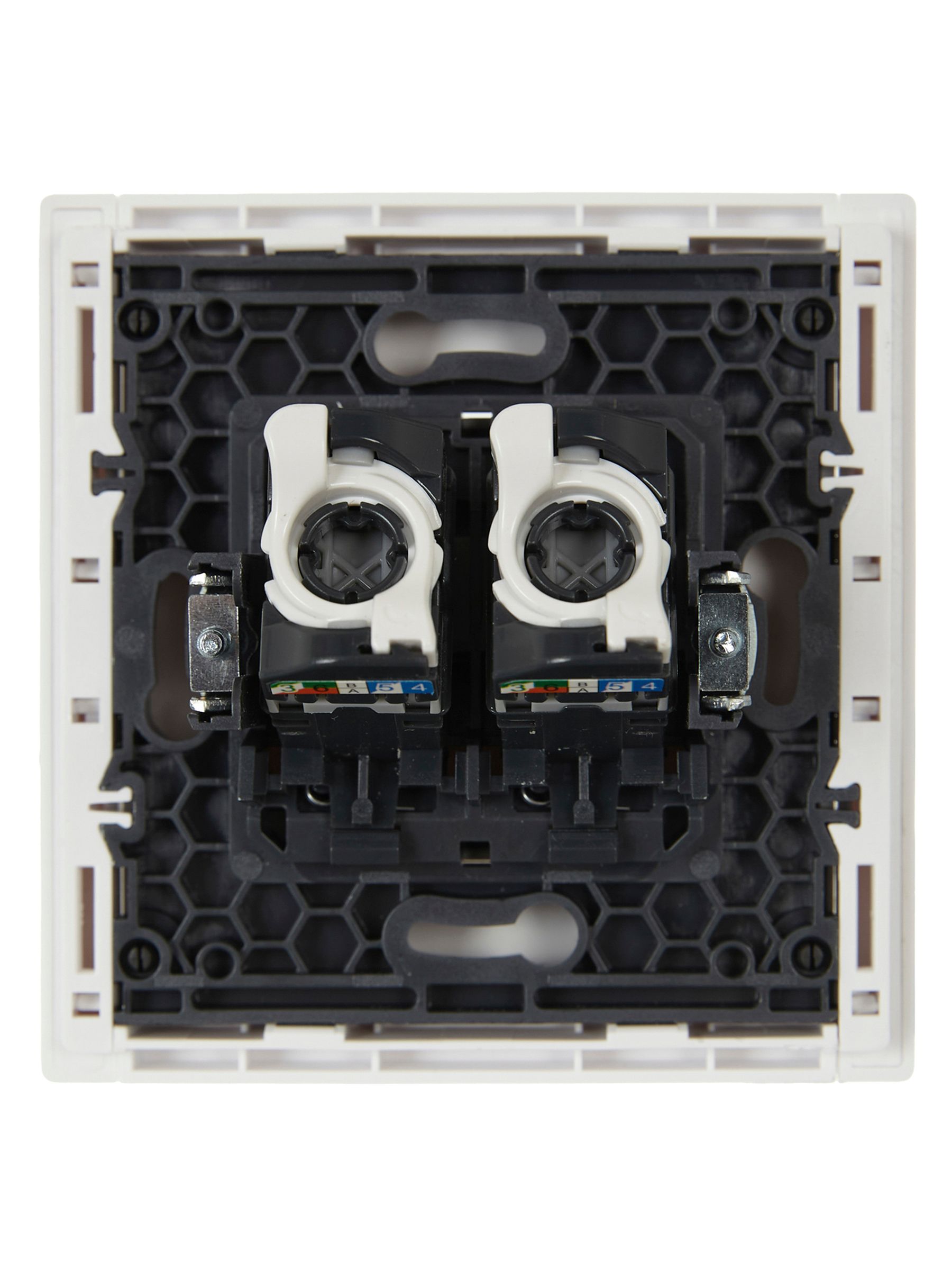 FORTE&PIANO Розетка компьютерная двойная RJ45 кат.5E FP233 белый IEK — фото