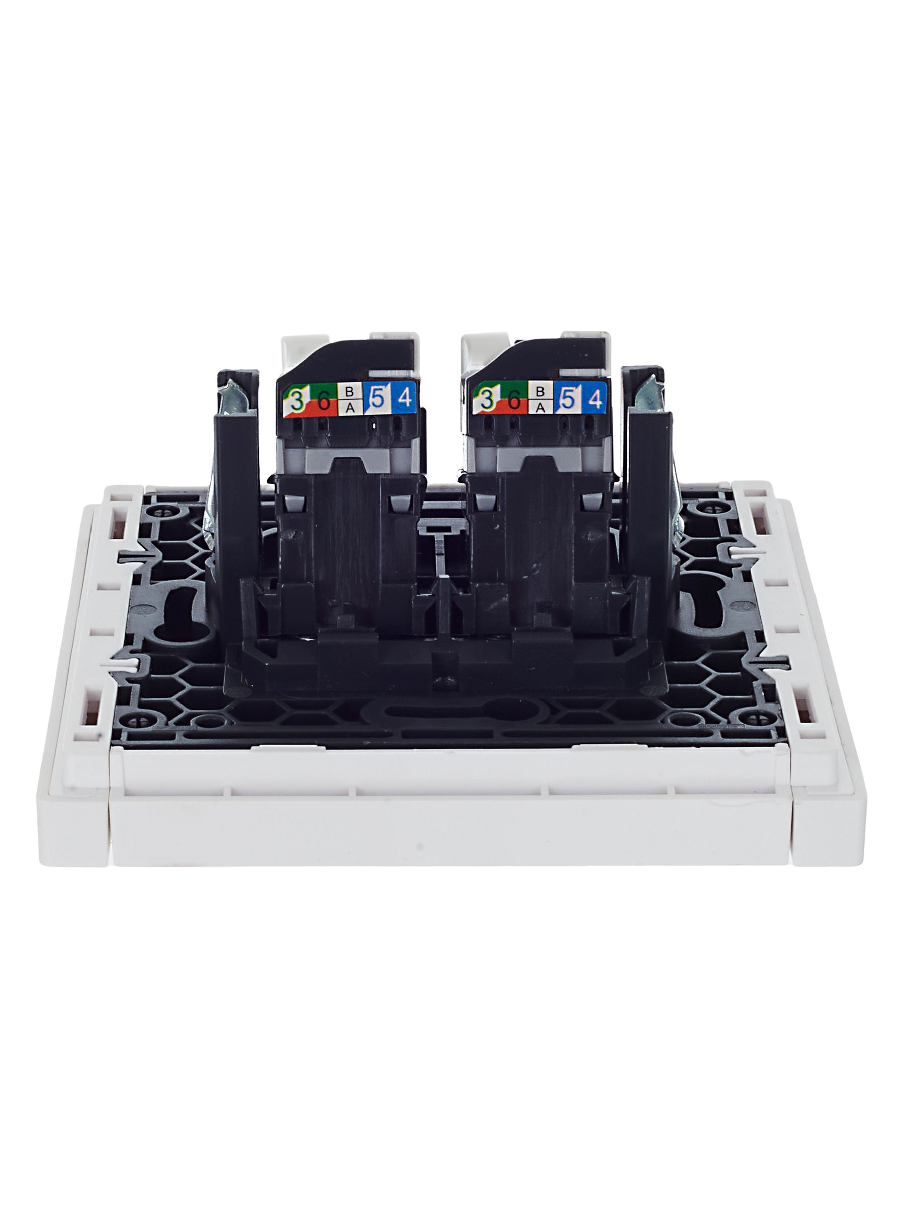 FORTE&PIANO Розетка компьютерная двойная RJ45 кат.5E FP233 белый IEK — фото
