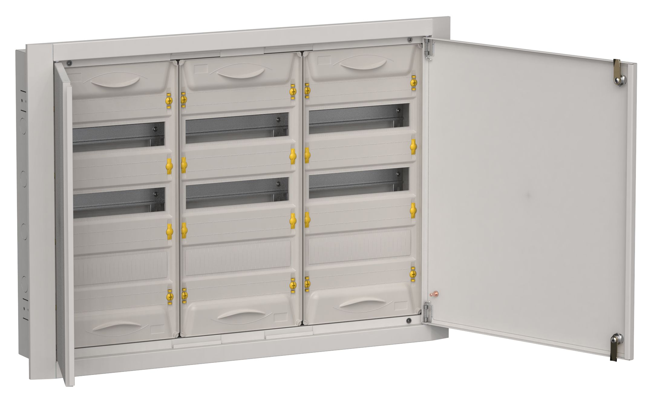 TITAN 5 Корпус металлический ЩРв-108 (3х36) 630х885х130мм IP31 серый (две двери) IEK