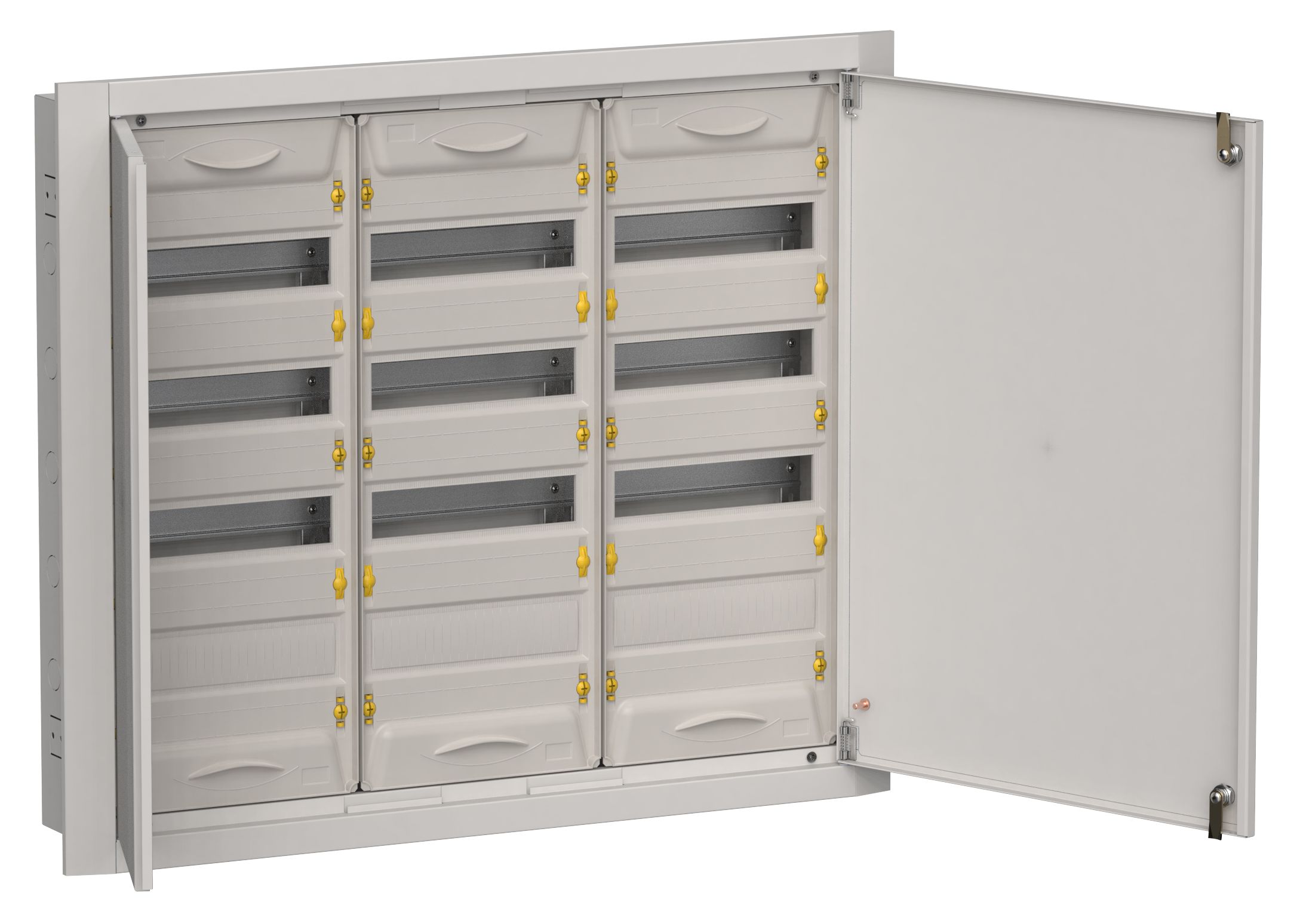 TITAN 5 Корпус металлический ЩРв-144 (3х48) 755х885х130мм IP31 серый (две двери) IEK