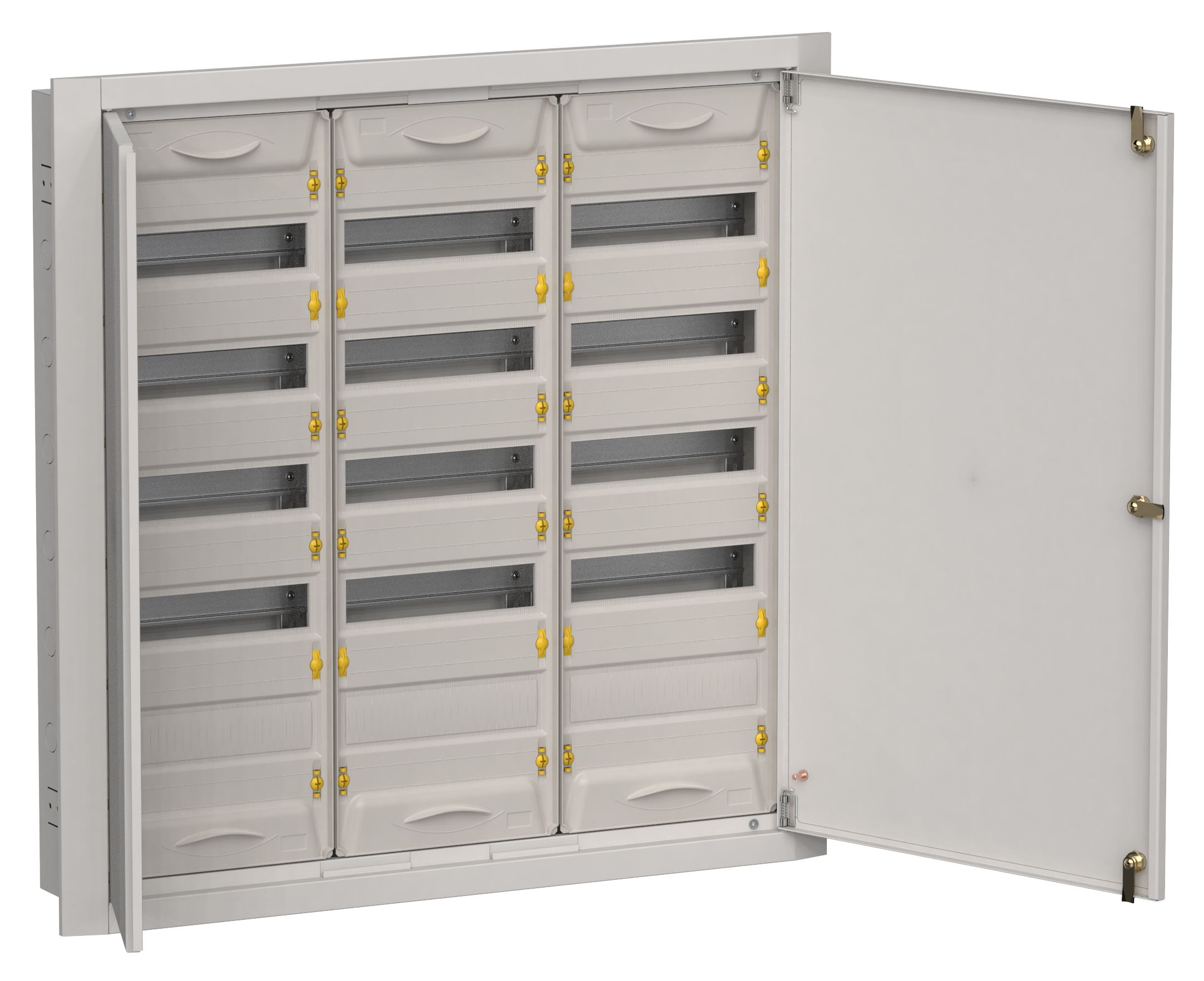 TITAN 5 Корпус металлический ЩРв-180 (3х60) 880х885х130мм IP31 серый (две двери) IEK