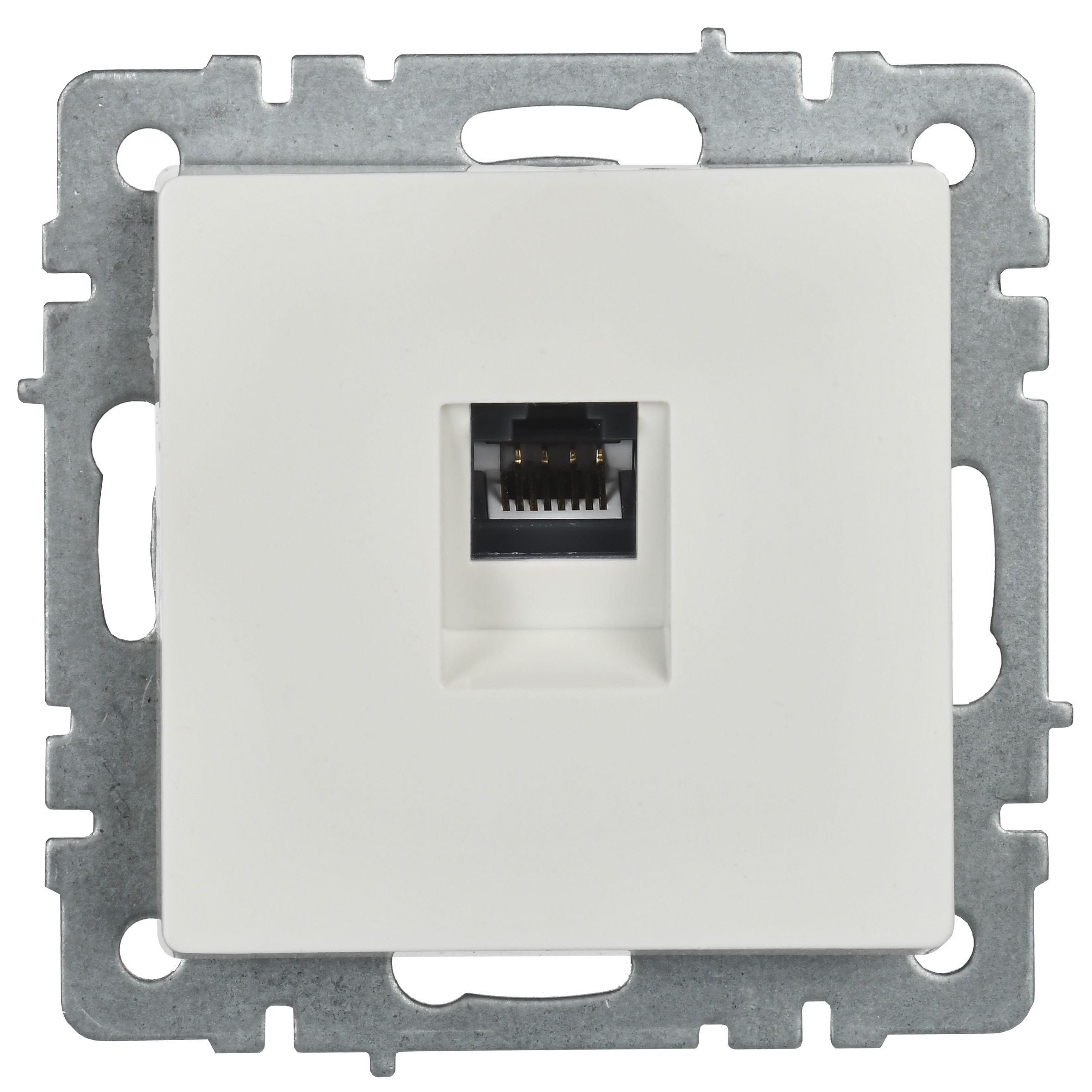 BRITE Розетка компьютерная RJ45 кат.6 РК11-БрБ белый IEK — фото