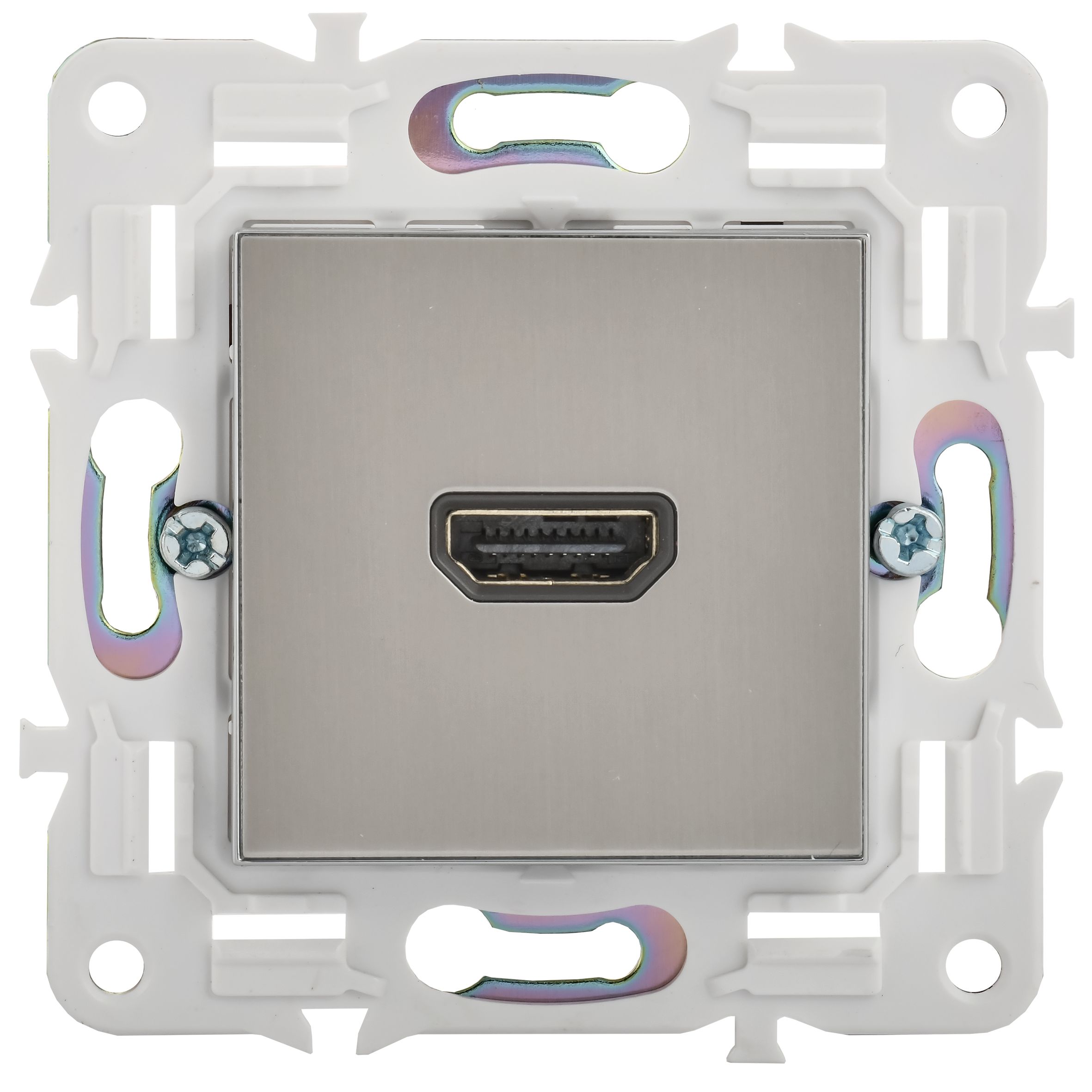 SKANDY Розетка HDMI SK-H01N металл никель IEK — фото
