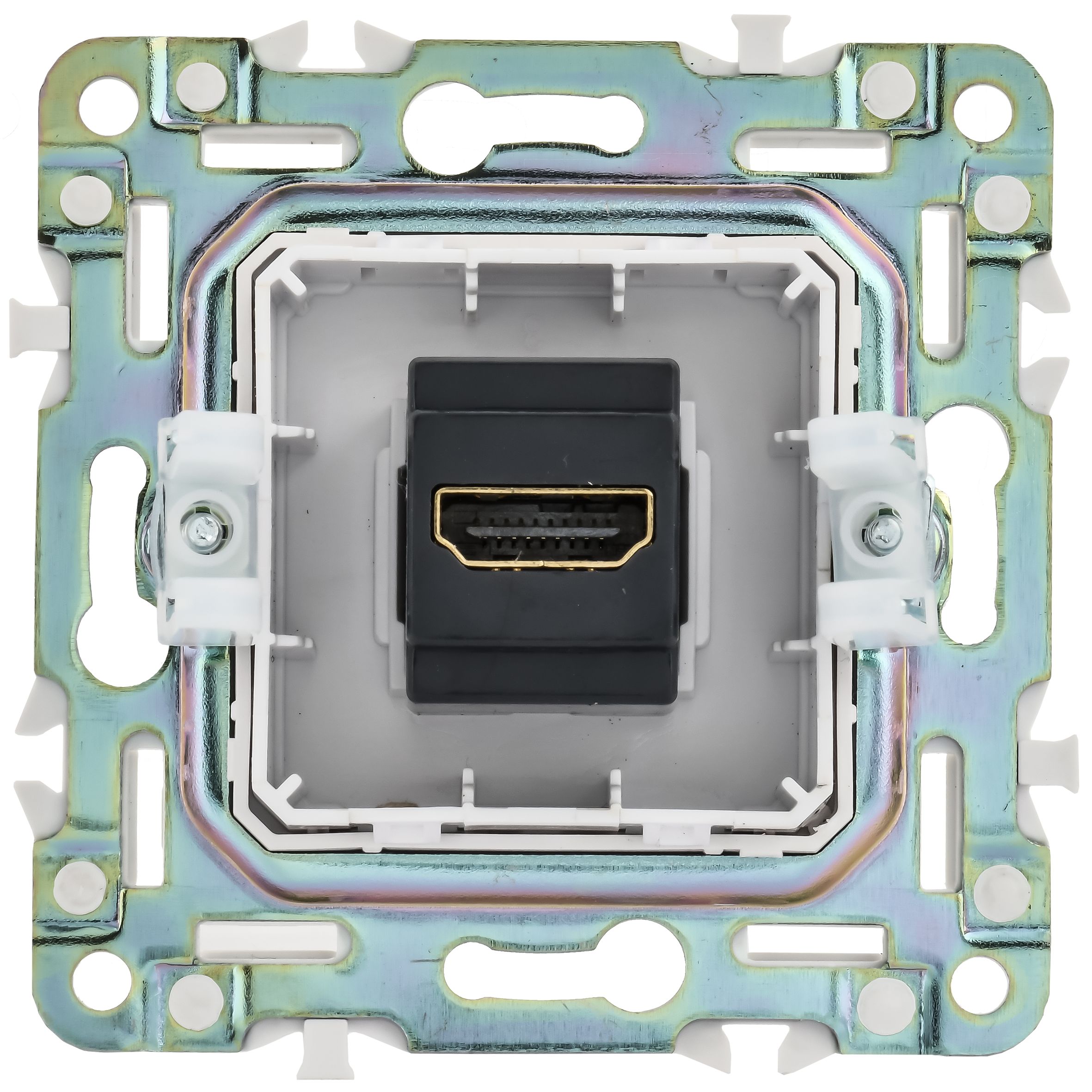 SKANDY Розетка HDMI SK-H01N металл никель IEK — фото