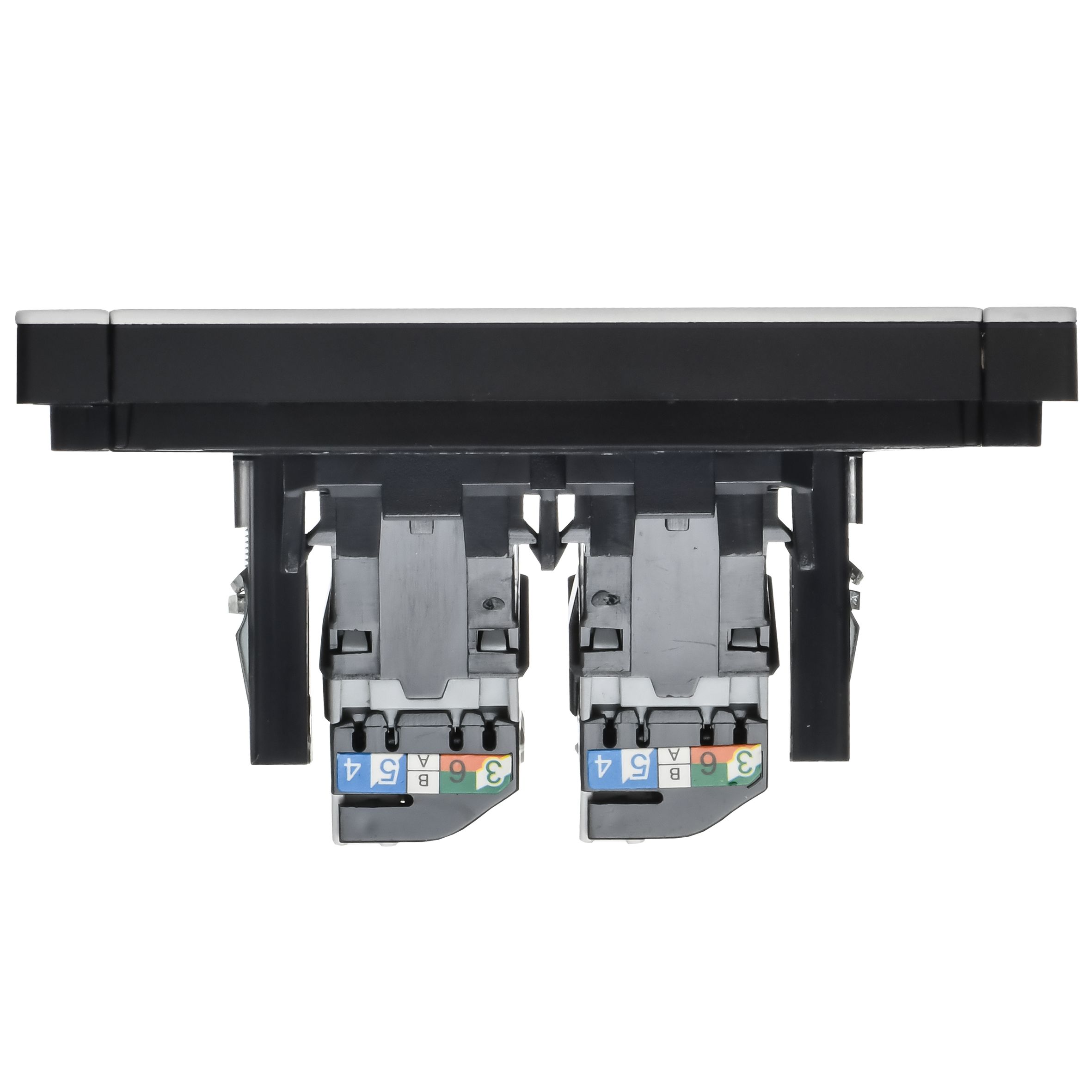FORTE&PIANO Розетка компьютерная двойная RJ45 кат.5E FP233M металл белый IEK — фото