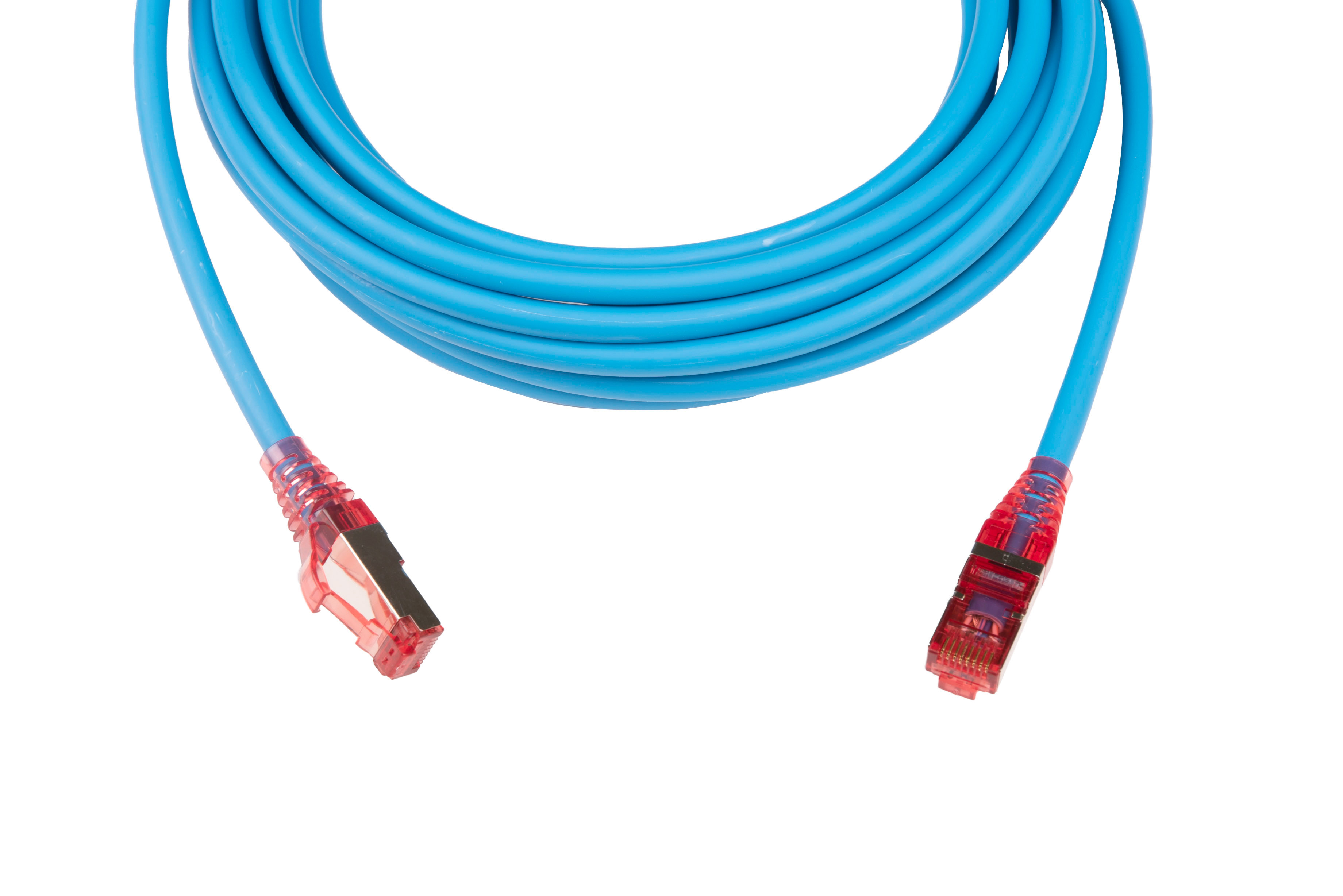 Hyperline PC-LPM-STP-RJ45-RJ45-C5e-5M-LSZH-BL Патч-корд F/UTP, экранированный, Cat.5е (100% Fluke Component Tested), LSZH, 5 м, синий — фото
