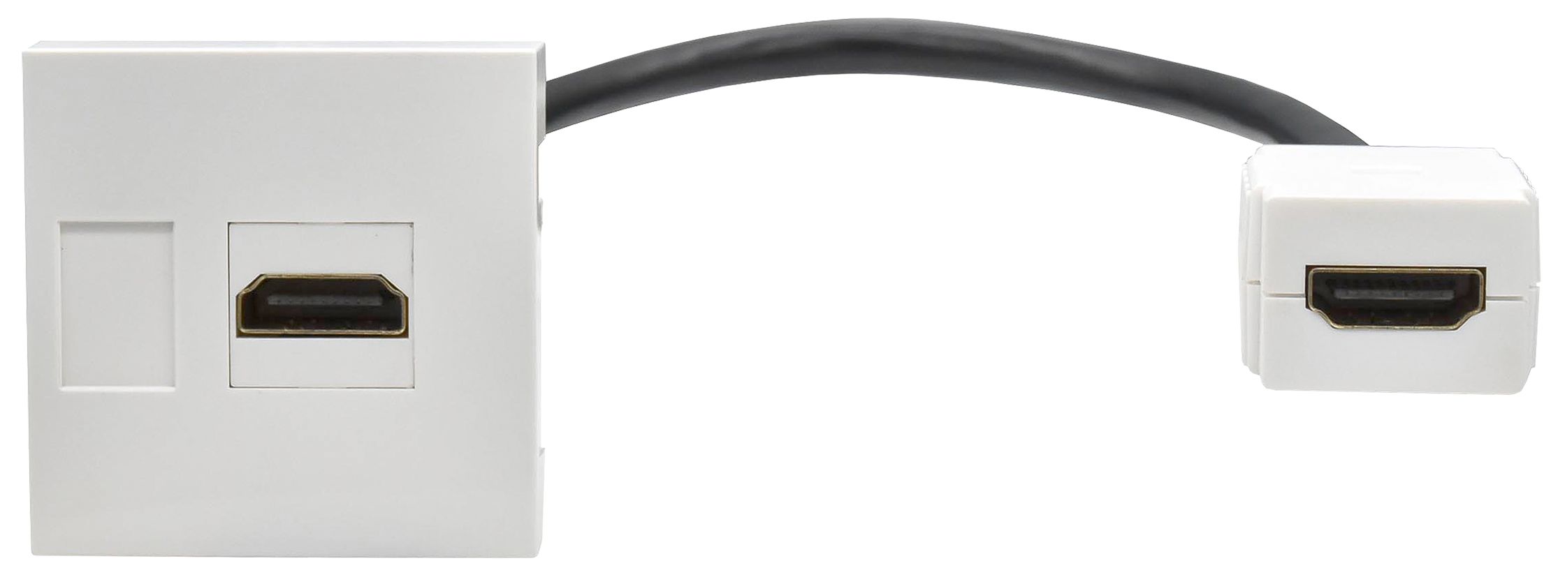 PRIMER РКМ-20-10-П Розетка мультимедийная HDMI M/M (2 модуля) белая IEK