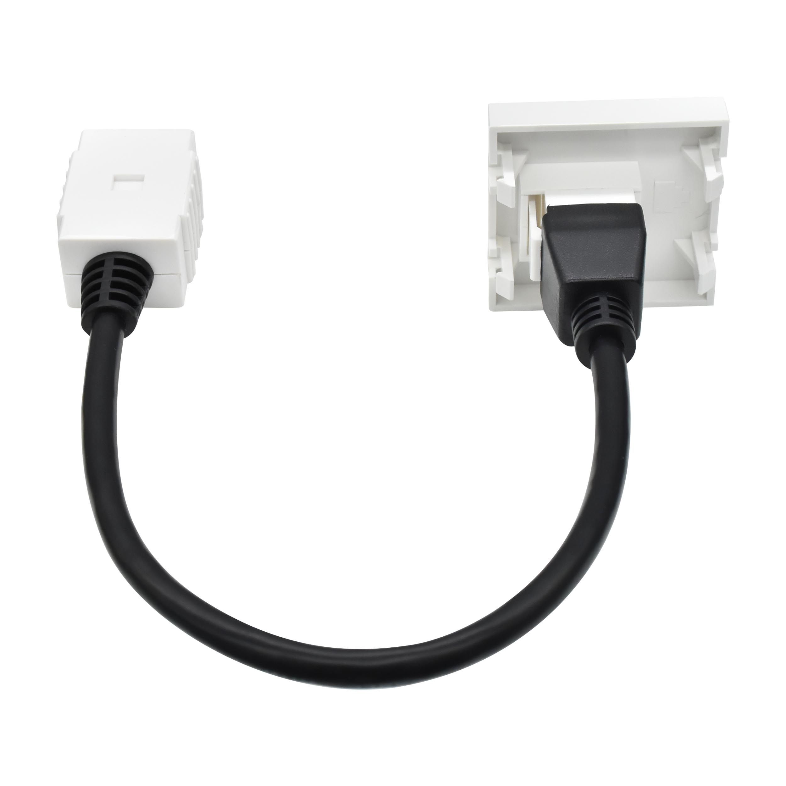 PRIMER РКМ-20-10-П Розетка мультимедийная HDMI M/M (2 модуля) белая IEK — фото