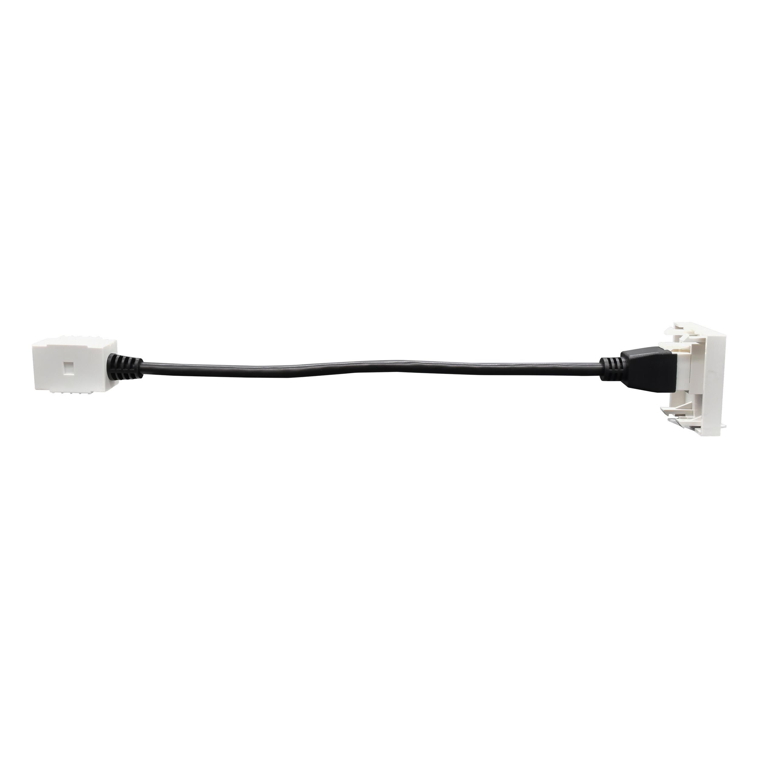 PRIMER РКМ-20-10-П Розетка мультимедийная HDMI M/M (2 модуля) белая IEK — фото