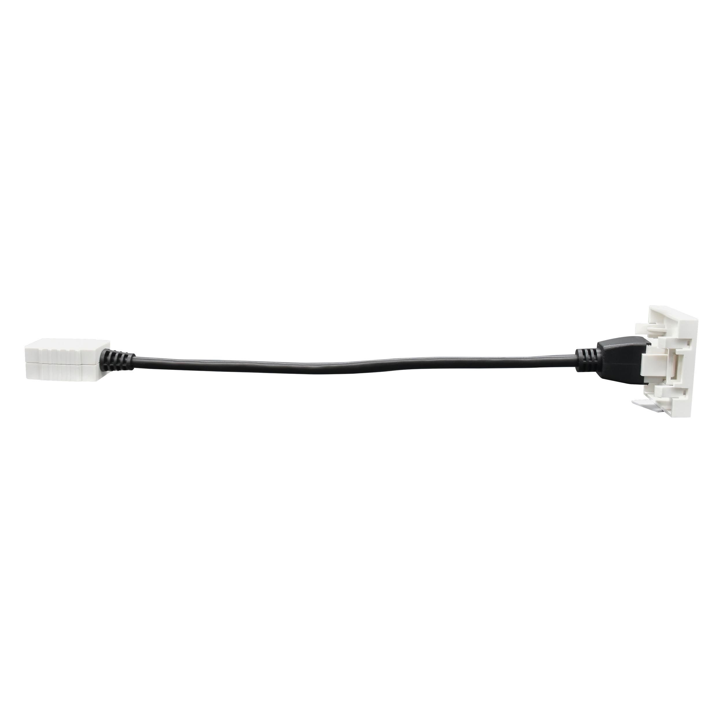PRIMER РКМ-20-10-П Розетка мультимедийная HDMI M/M (2 модуля) белая IEK — фото