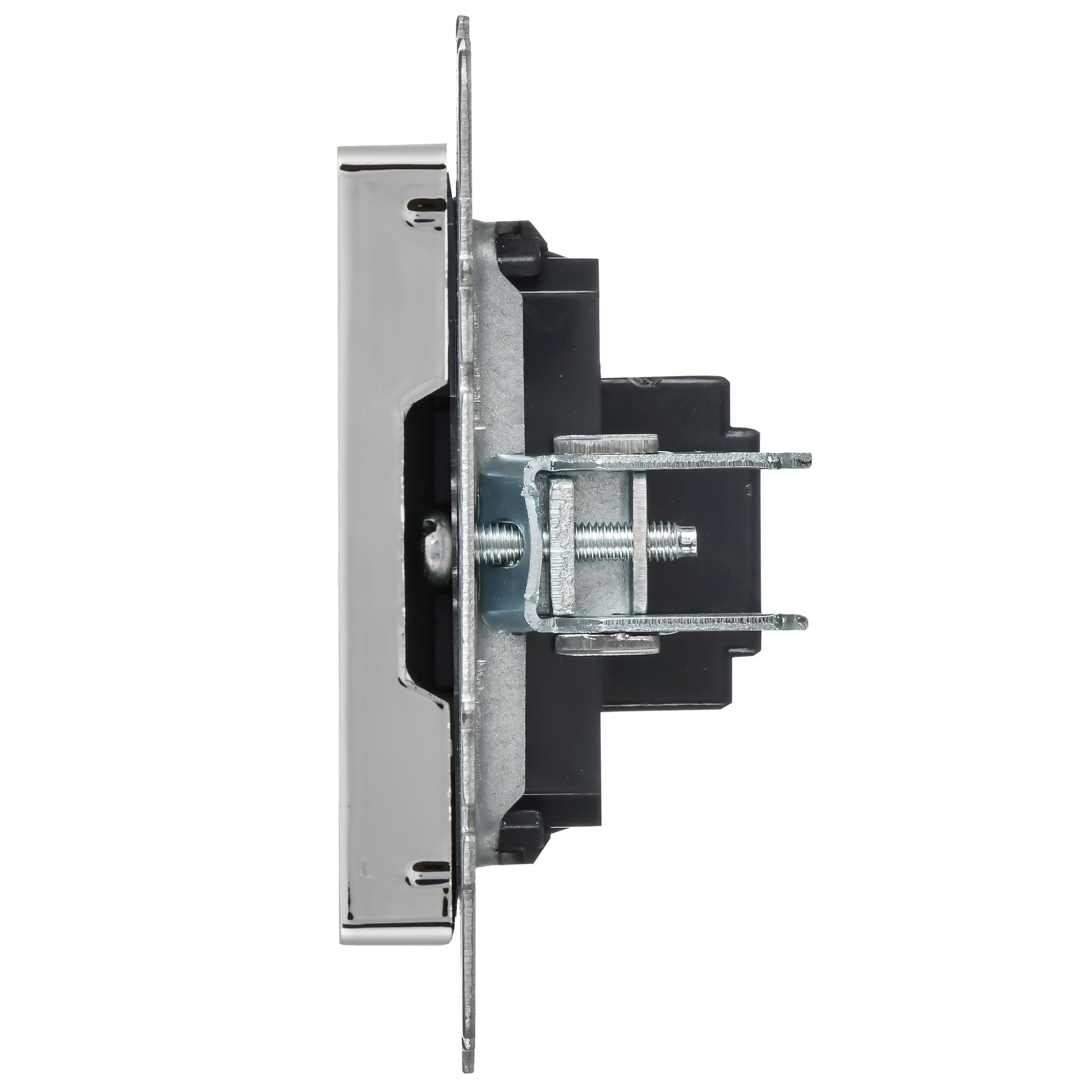 BRITE Розетка HDMI РHDMI-0-БрГН металл хром/никель IEK — фото